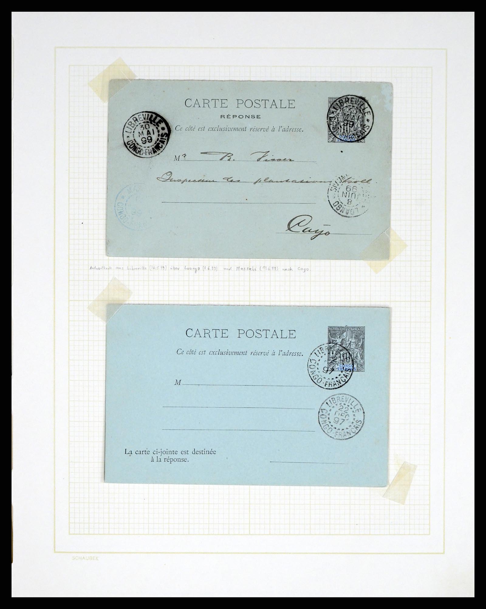 37590 222 - Postzegelverzameling 37590 Franse Kolonien 1849-1975.