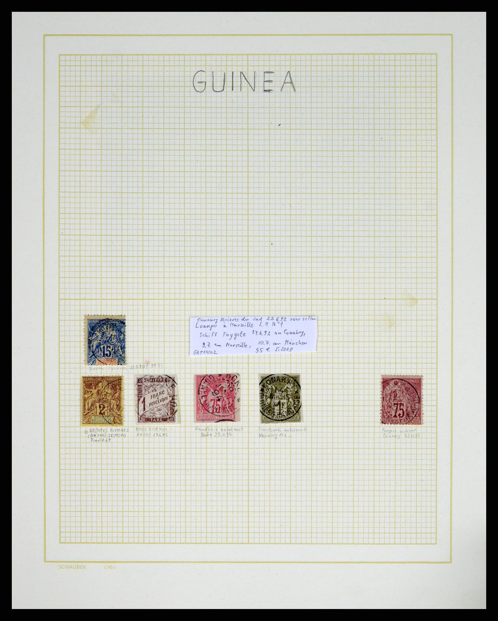 37590 231 - Postzegelverzameling 37590 Franse Kolonien 1849-1975.
