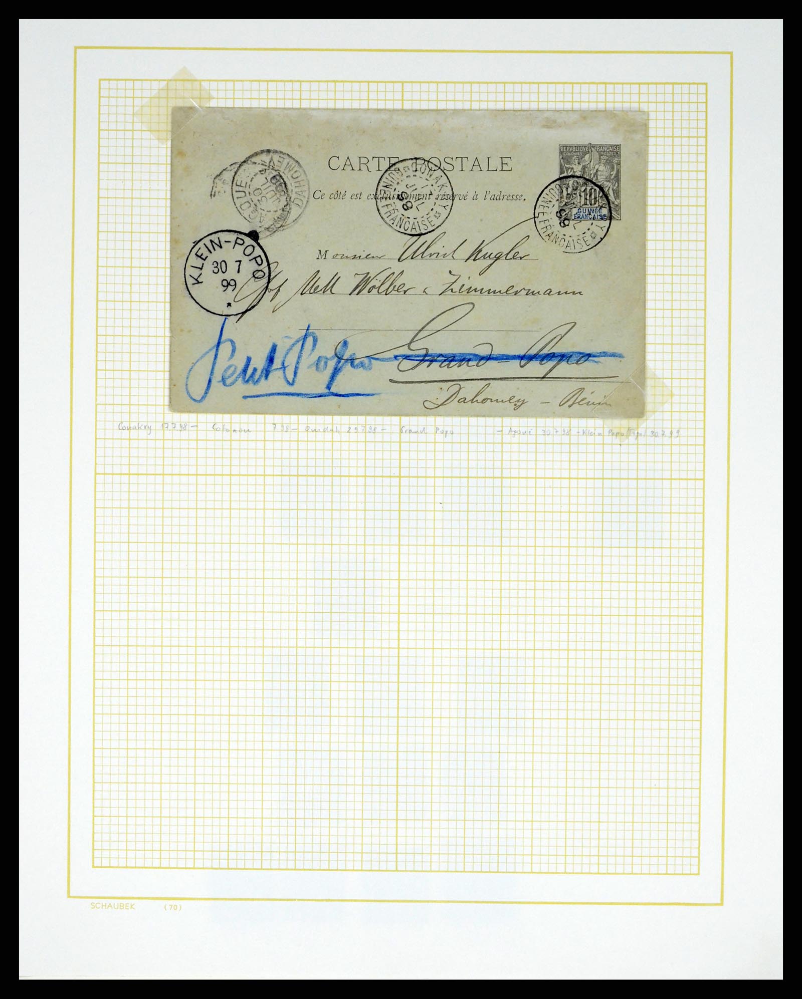 37590 232 - Postzegelverzameling 37590 Franse Kolonien 1849-1975.