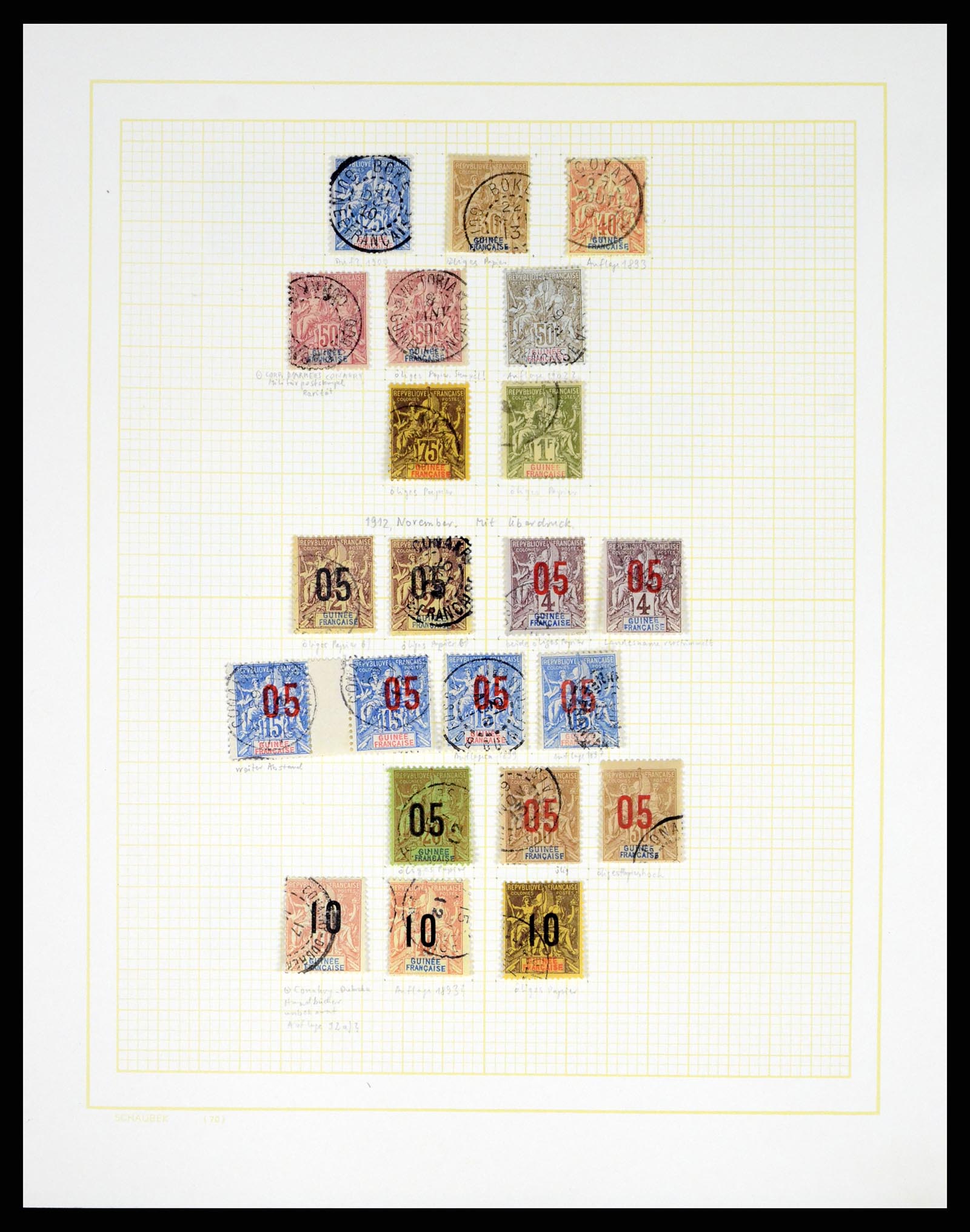 37590 235 - Postzegelverzameling 37590 Franse Kolonien 1849-1975.