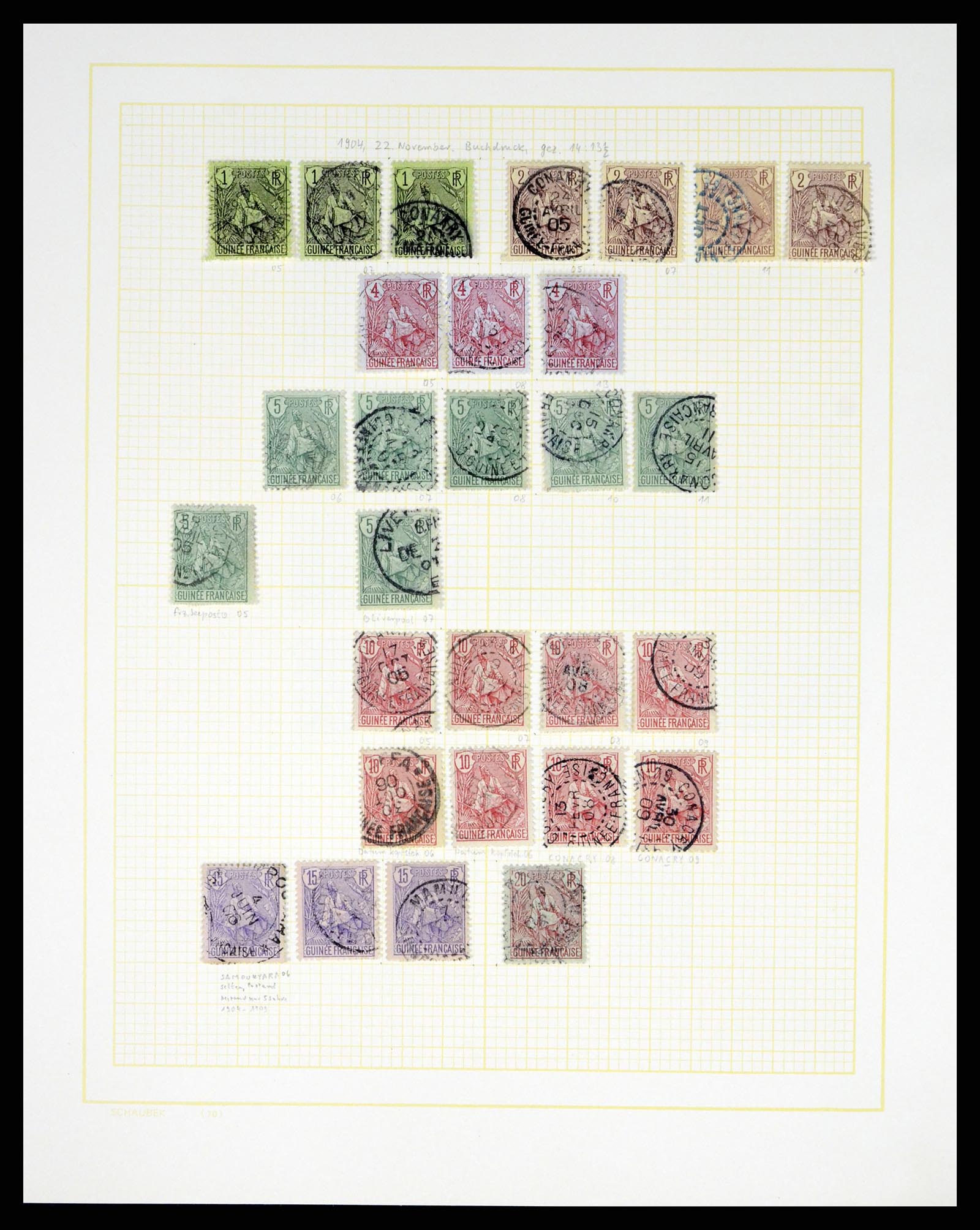 37590 236 - Postzegelverzameling 37590 Franse Kolonien 1849-1975.