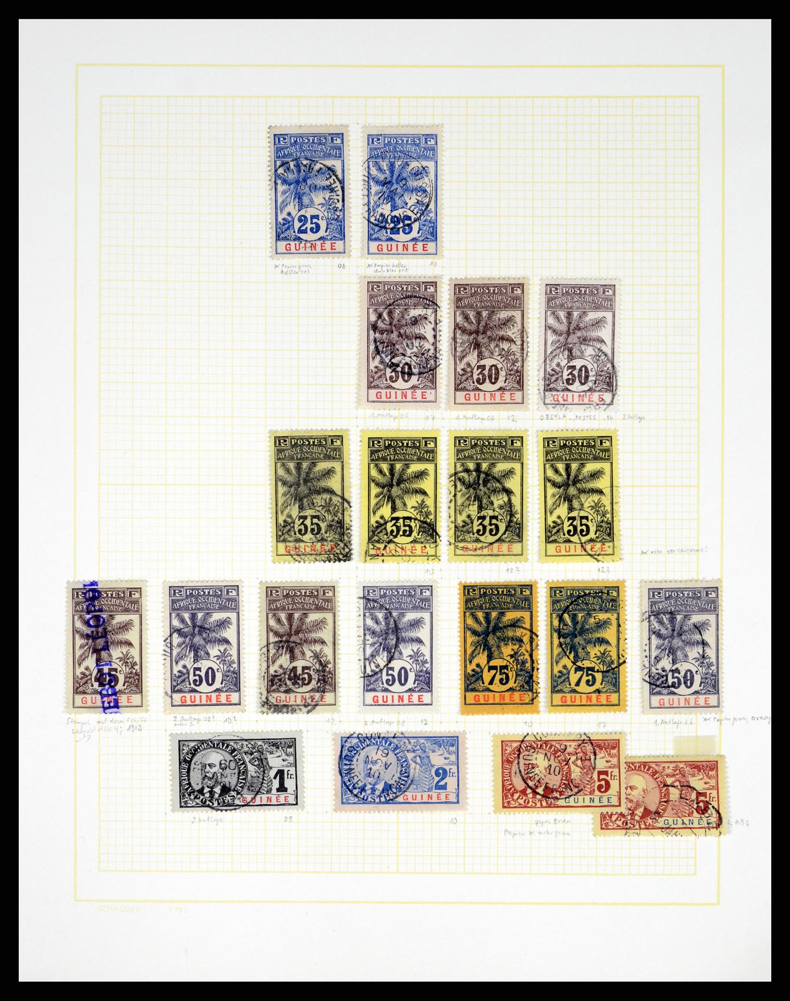 37590 239 - Postzegelverzameling 37590 Franse Kolonien 1849-1975.