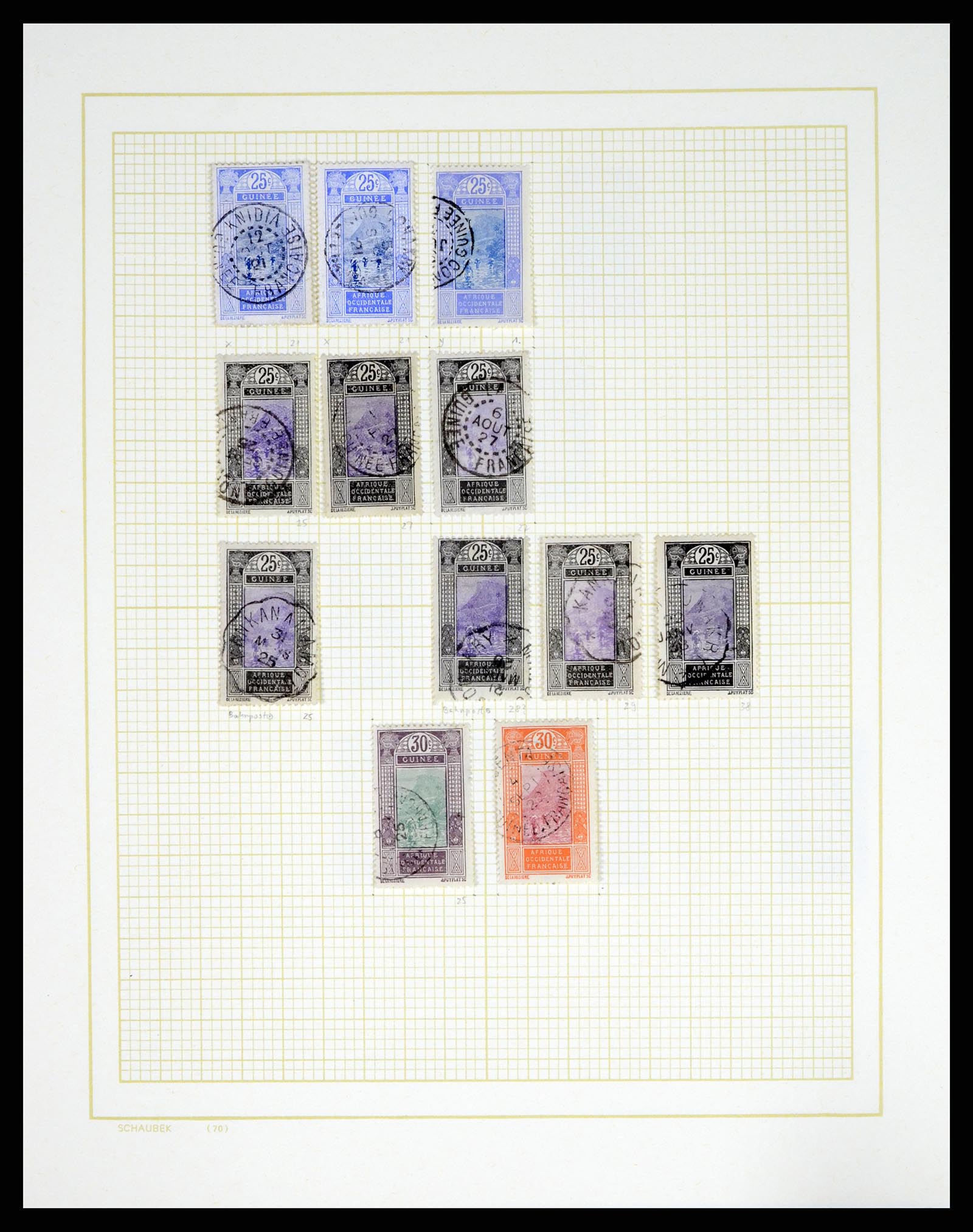 37590 243 - Postzegelverzameling 37590 Franse Kolonien 1849-1975.