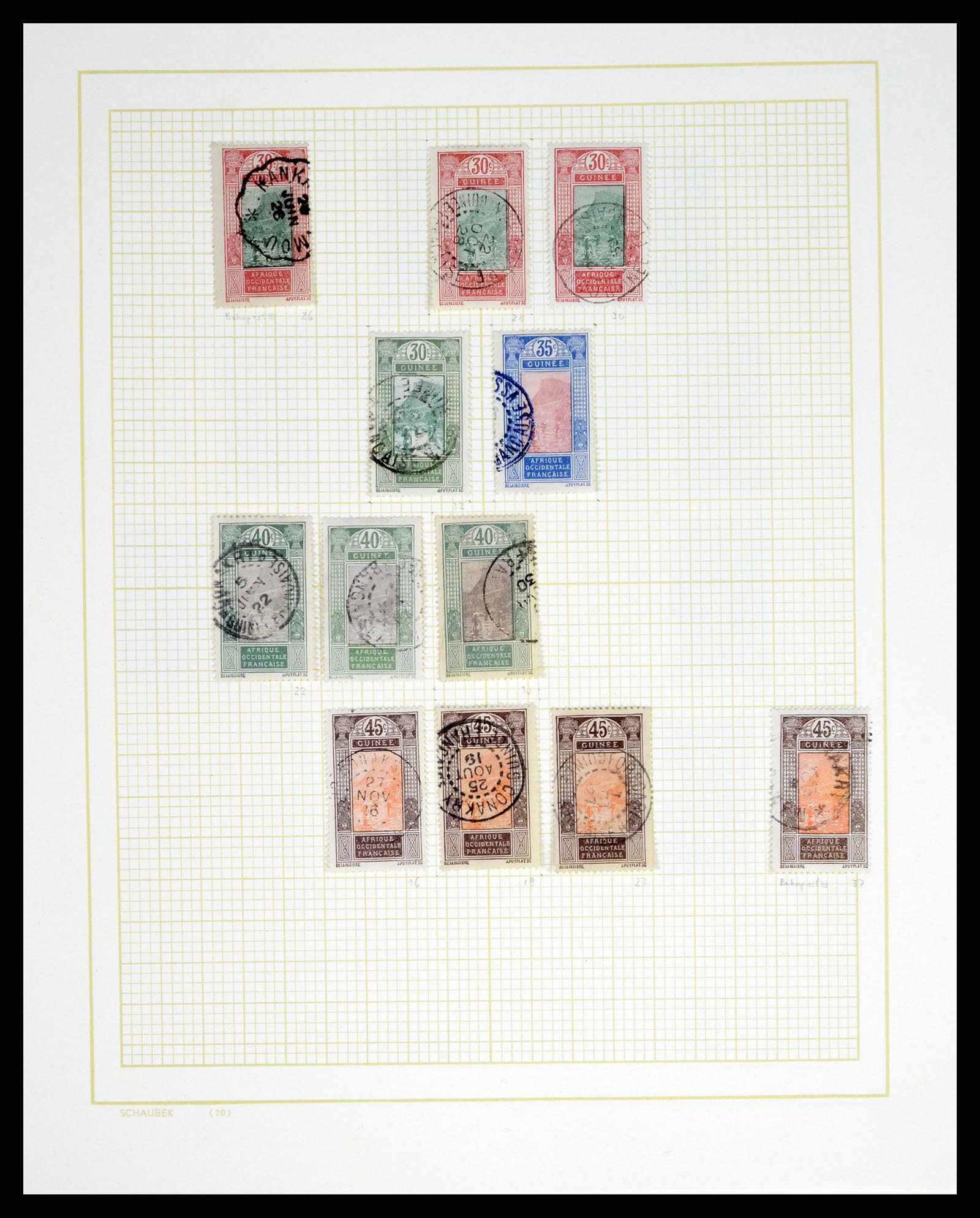 37590 244 - Postzegelverzameling 37590 Franse Kolonien 1849-1975.