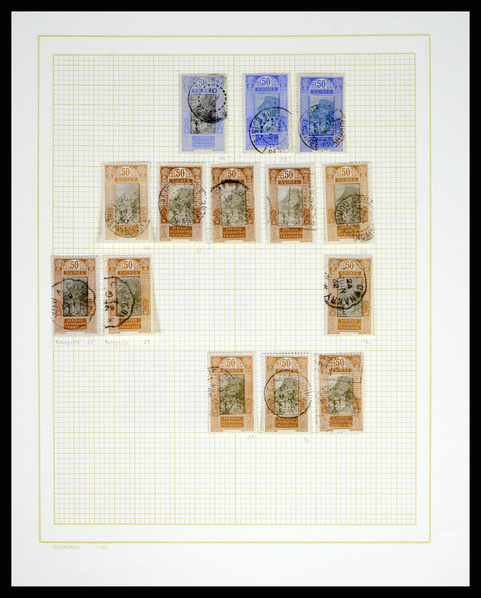 37590 245 - Postzegelverzameling 37590 Franse Kolonien 1849-1975.