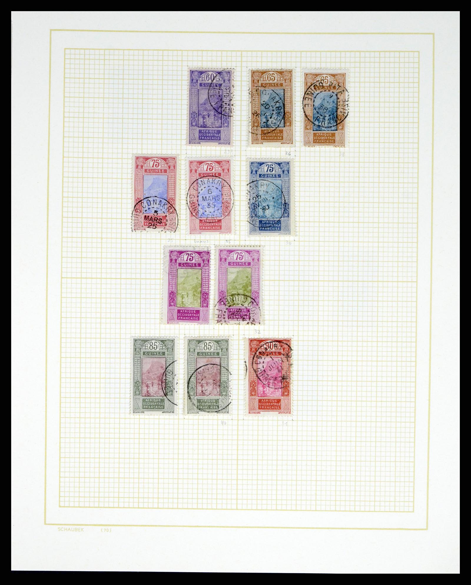 37590 246 - Postzegelverzameling 37590 Franse Kolonien 1849-1975.