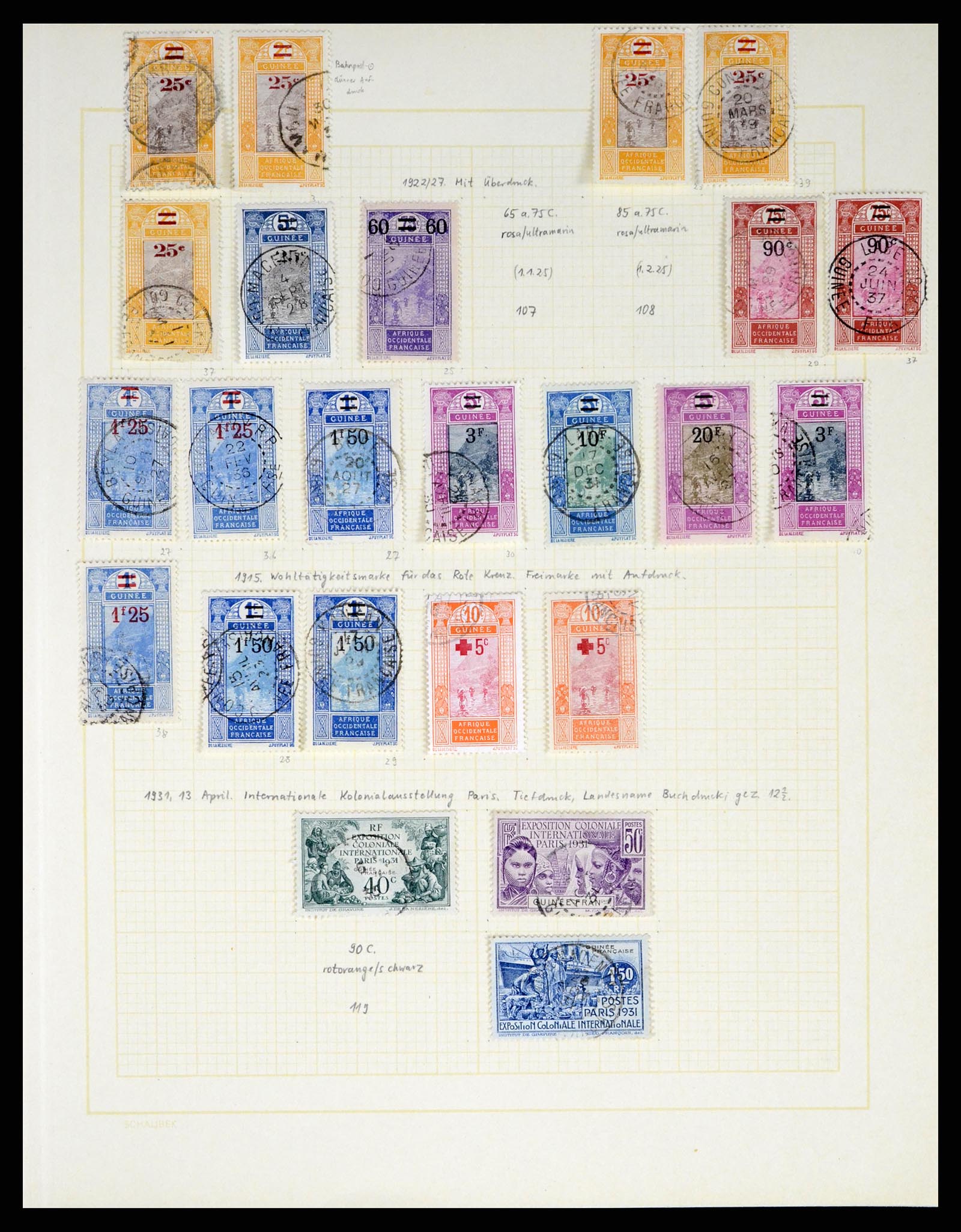 37590 248 - Postzegelverzameling 37590 Franse Kolonien 1849-1975.