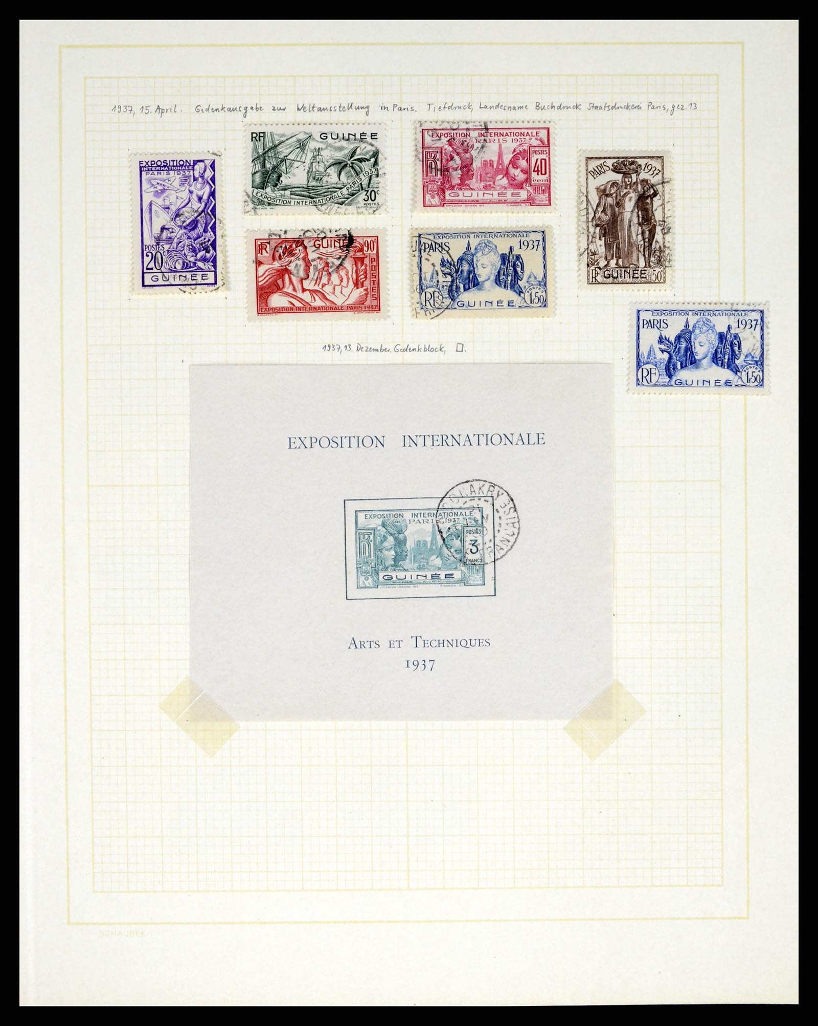 37590 250 - Postzegelverzameling 37590 Franse Kolonien 1849-1975.