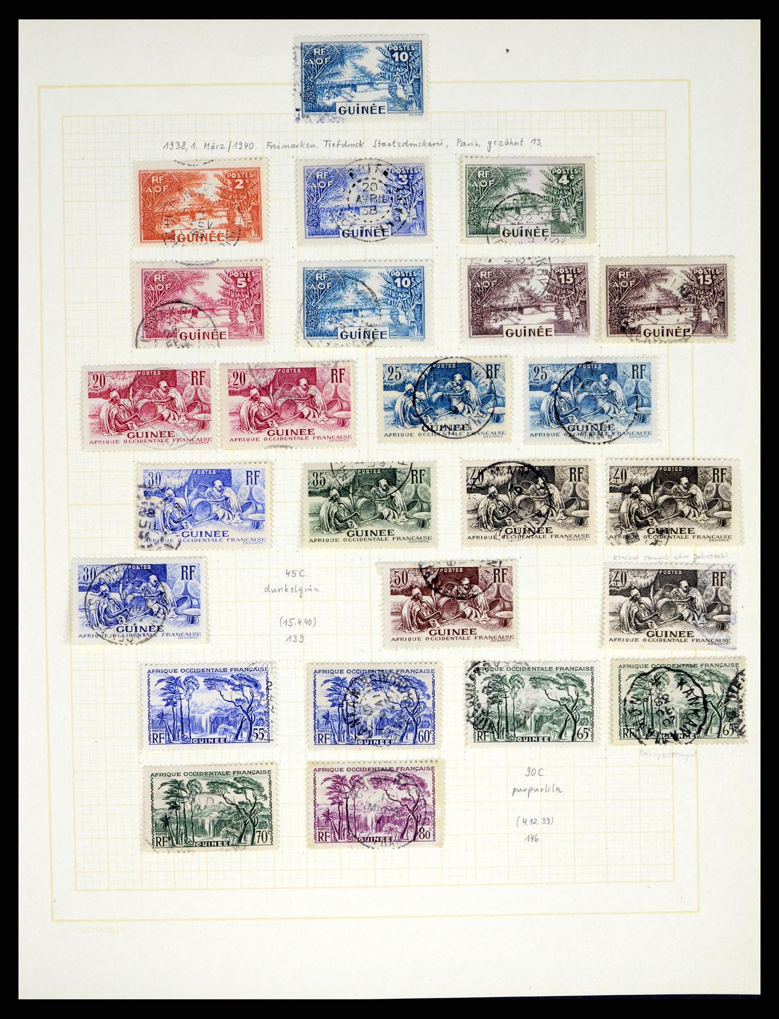 37590 251 - Postzegelverzameling 37590 Franse Kolonien 1849-1975.