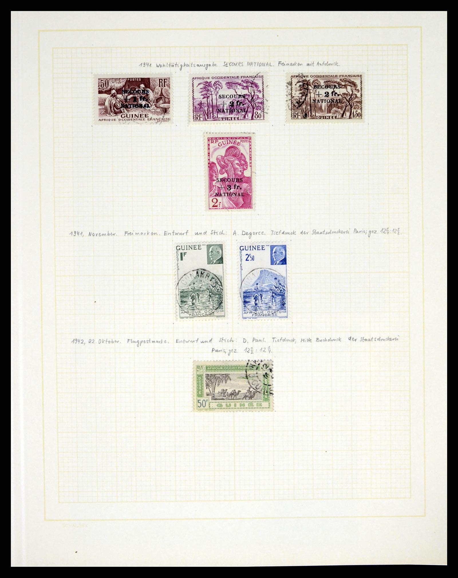37590 255 - Postzegelverzameling 37590 Franse Kolonien 1849-1975.