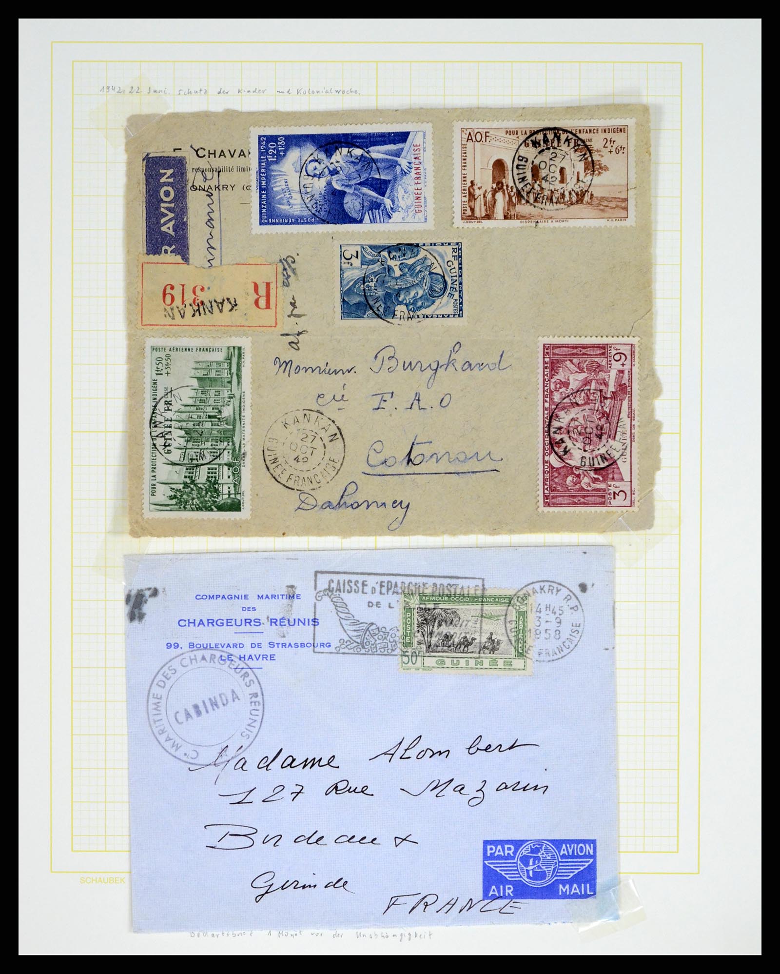 37590 256 - Postzegelverzameling 37590 Franse Kolonien 1849-1975.
