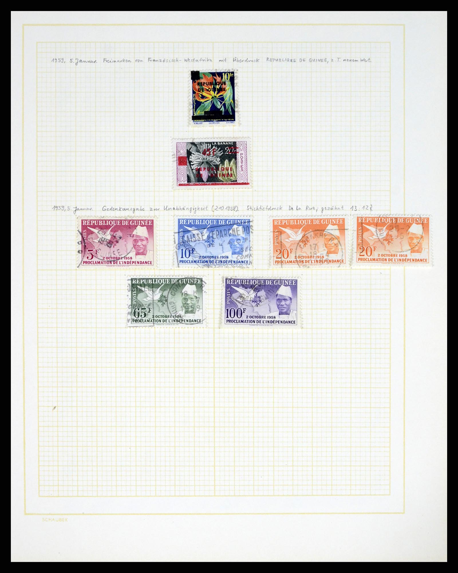 37590 257 - Postzegelverzameling 37590 Franse Kolonien 1849-1975.