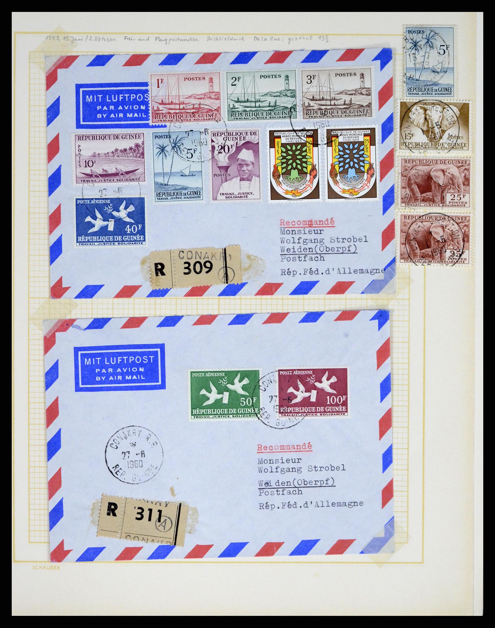 37590 258 - Postzegelverzameling 37590 Franse Kolonien 1849-1975.