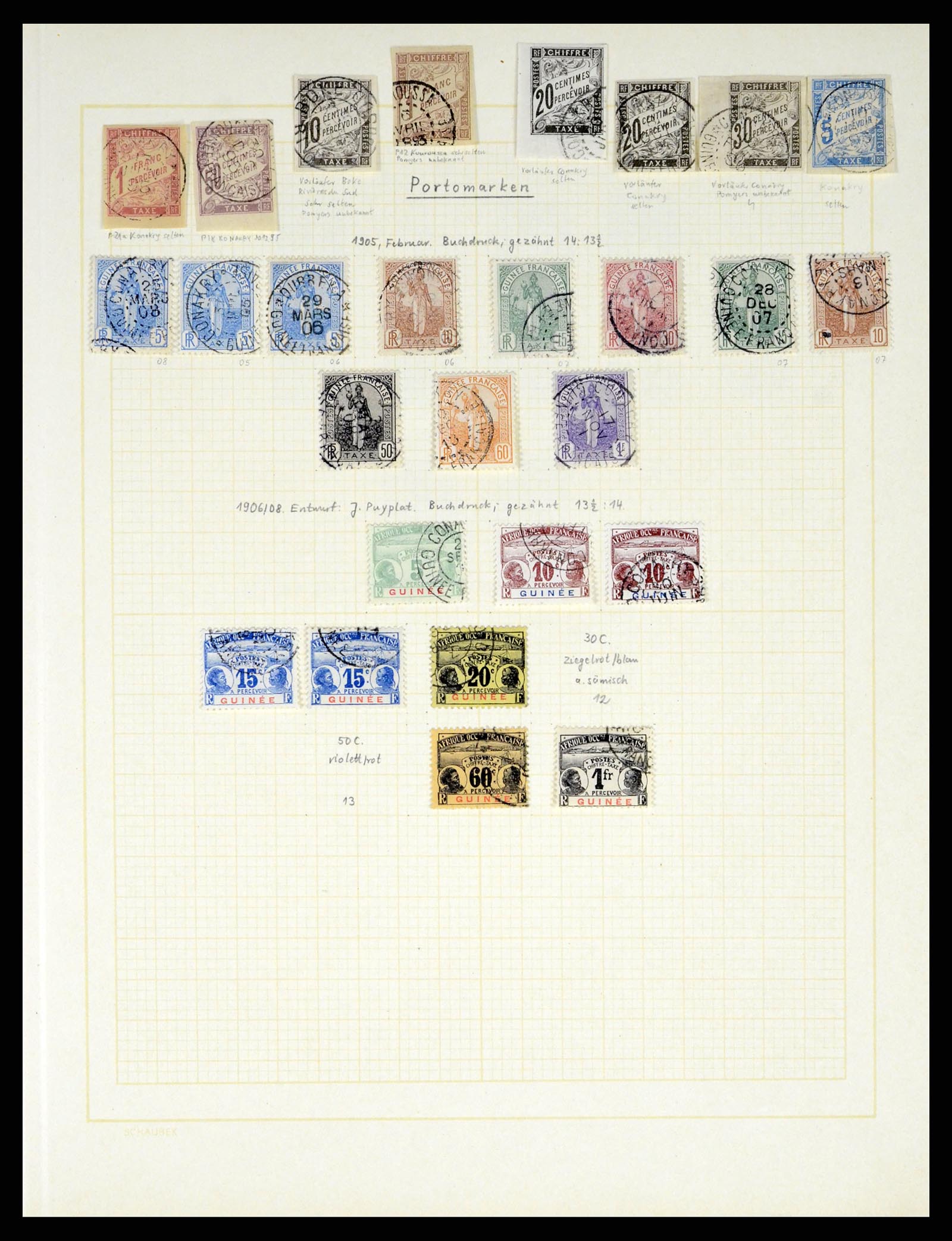 37590 264 - Postzegelverzameling 37590 Franse Kolonien 1849-1975.