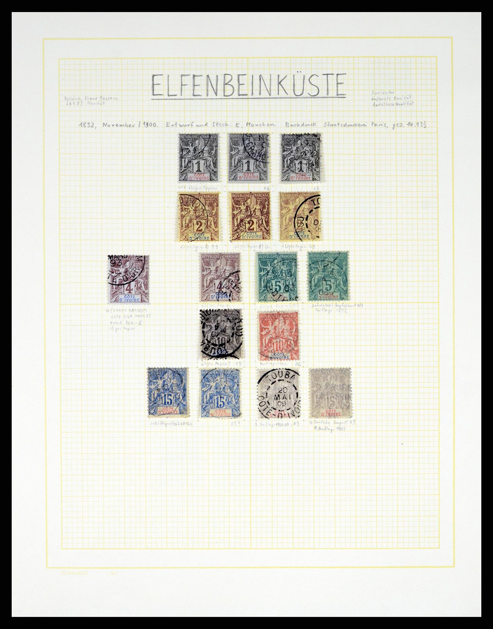 37590 267 - Postzegelverzameling 37590 Franse Kolonien 1849-1975.