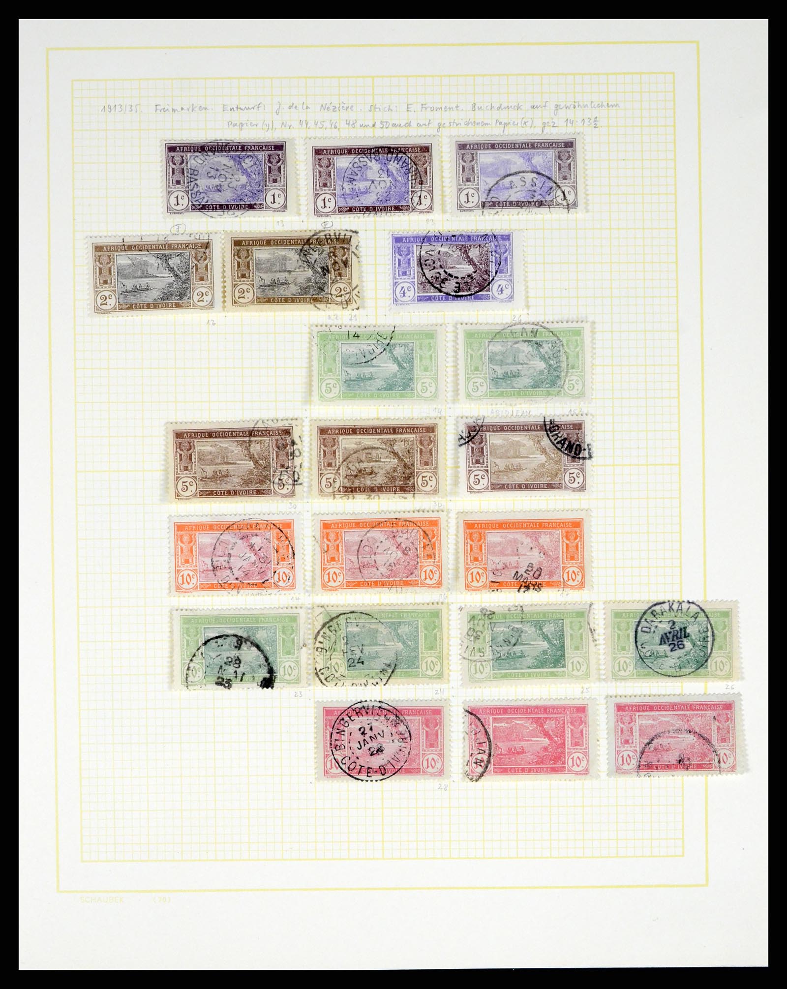 37590 272 - Postzegelverzameling 37590 Franse Kolonien 1849-1975.