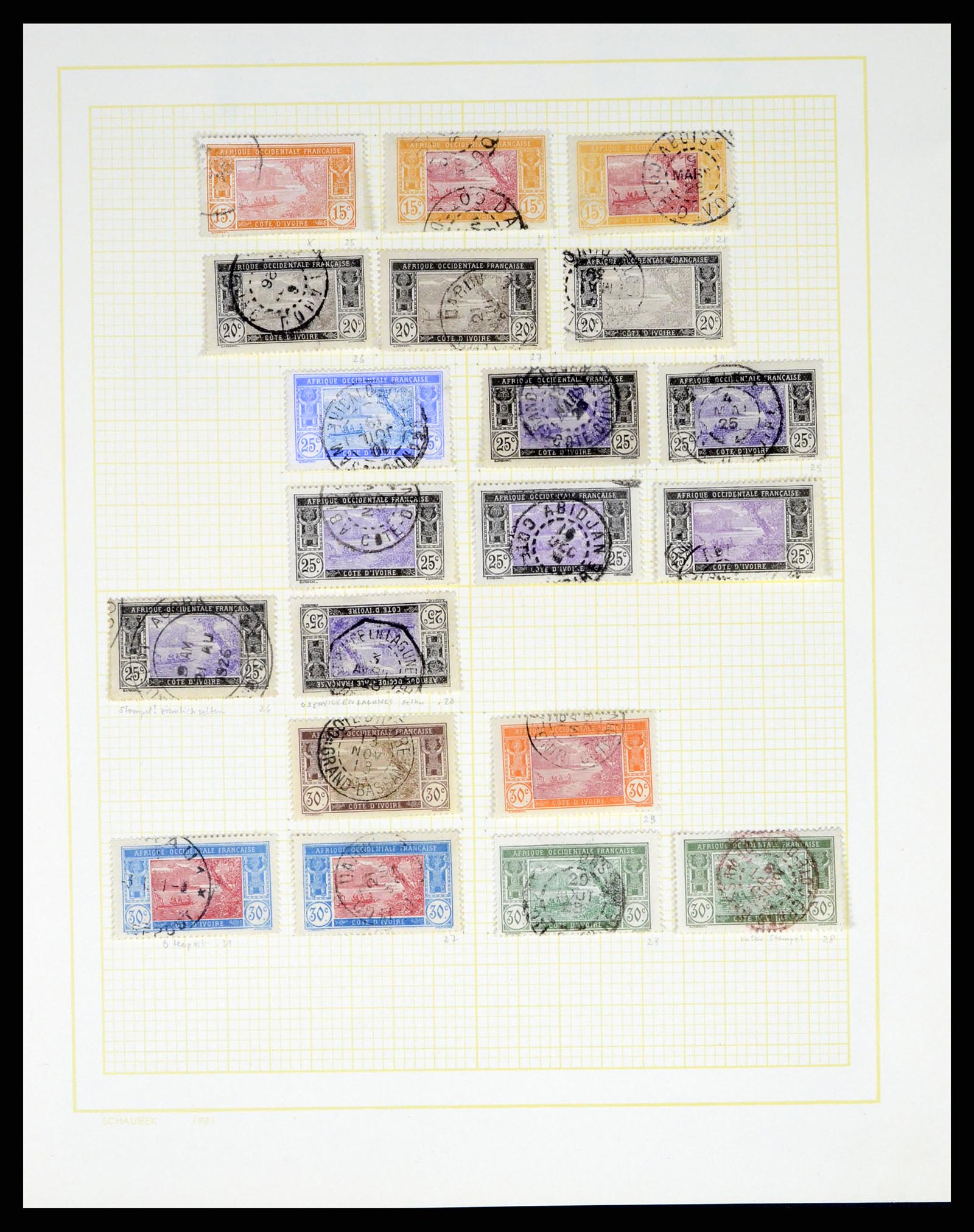 37590 273 - Postzegelverzameling 37590 Franse Kolonien 1849-1975.