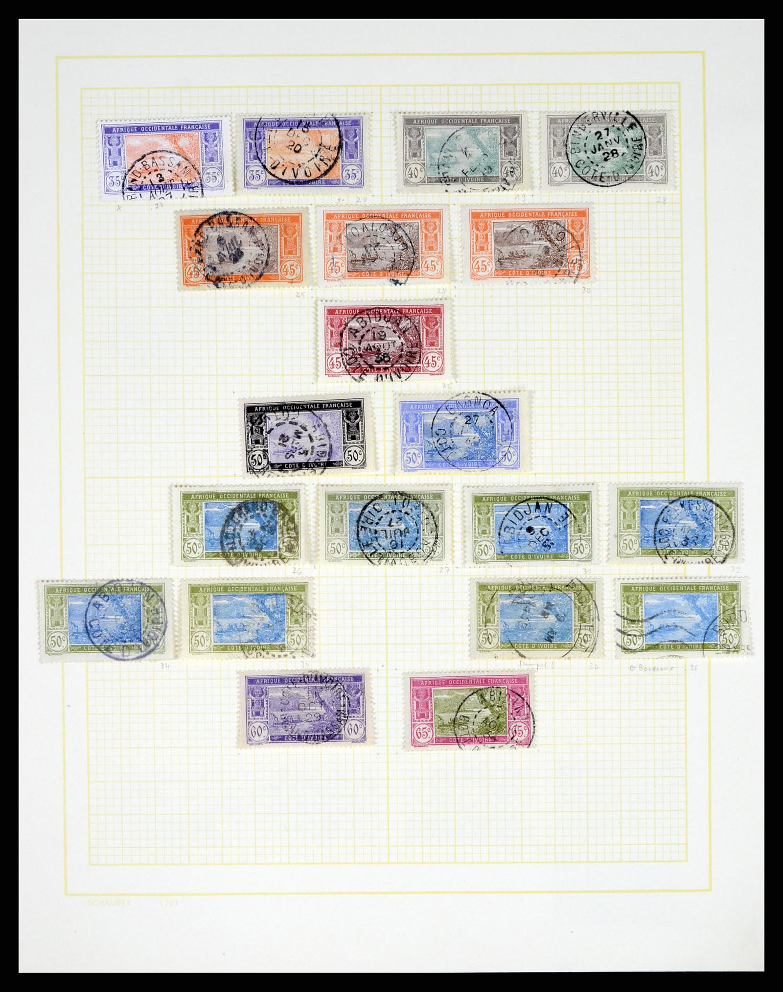 37590 275 - Postzegelverzameling 37590 Franse Kolonien 1849-1975.