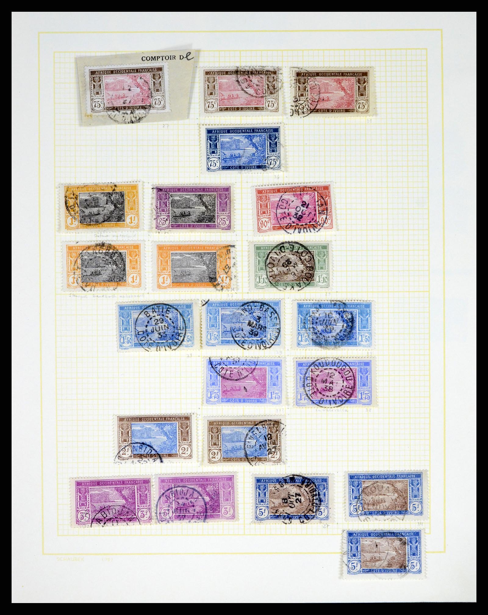37590 276 - Postzegelverzameling 37590 Franse Kolonien 1849-1975.