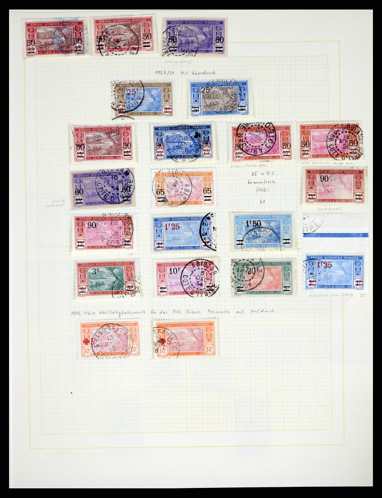 37590 277 - Postzegelverzameling 37590 Franse Kolonien 1849-1975.