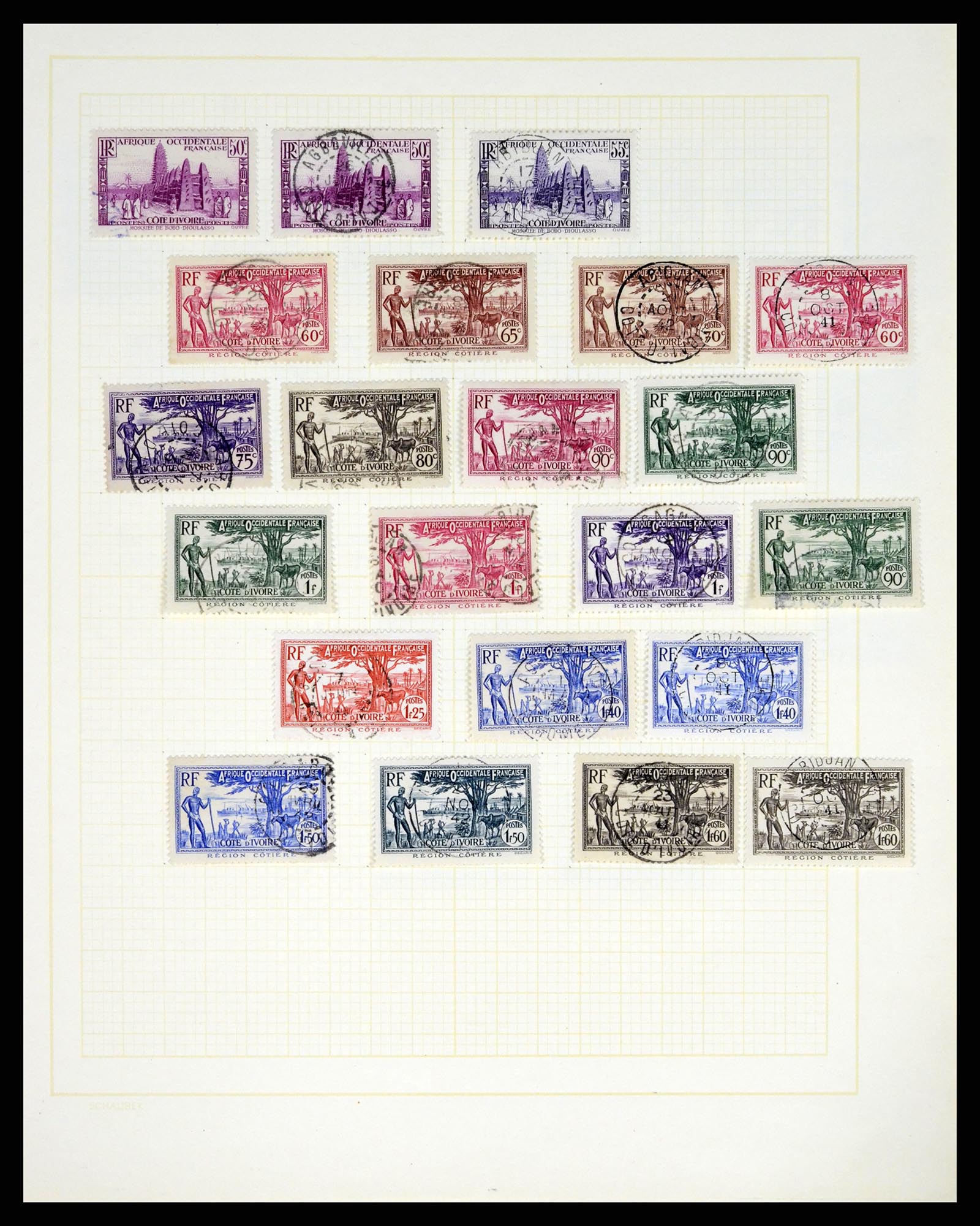 37590 280 - Postzegelverzameling 37590 Franse Kolonien 1849-1975.