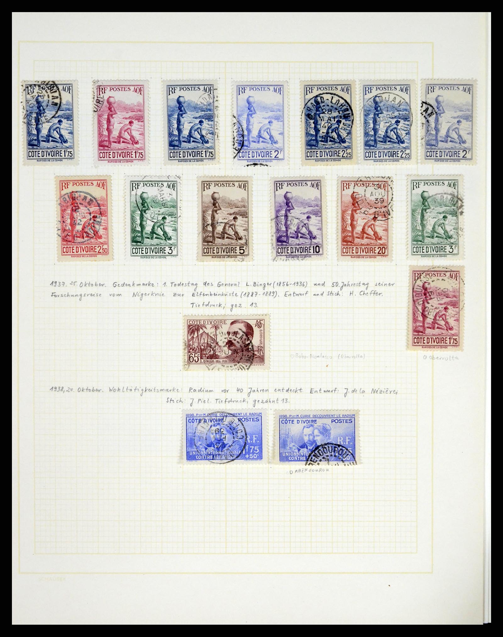 37590 281 - Postzegelverzameling 37590 Franse Kolonien 1849-1975.