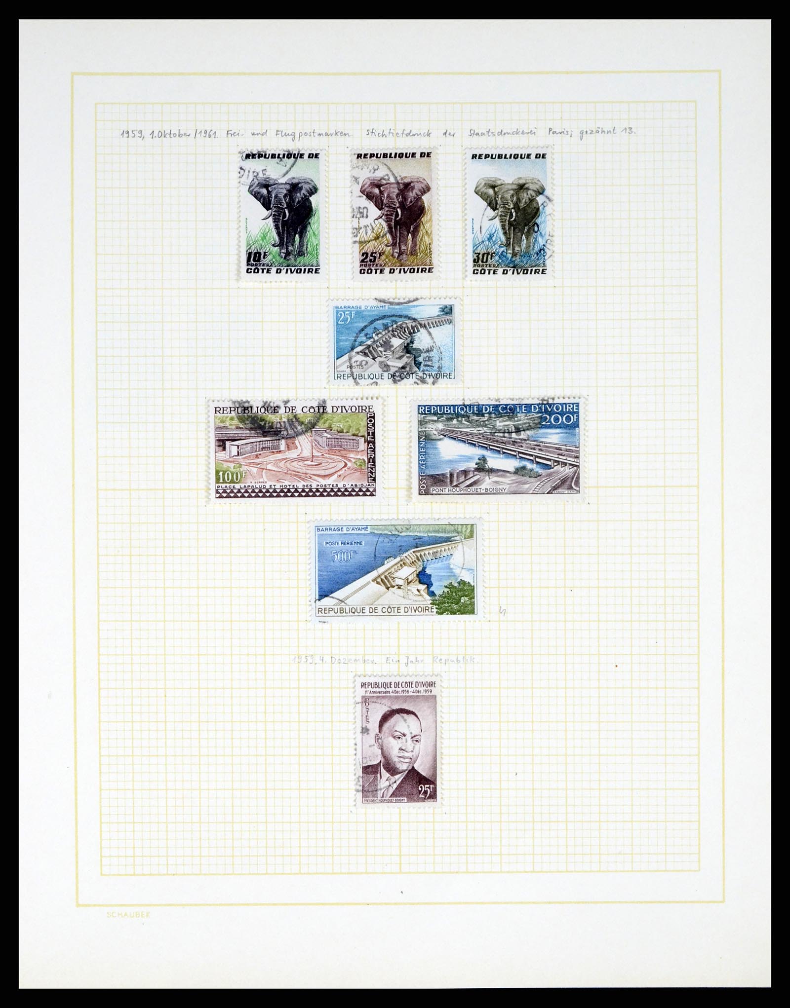 37590 286 - Postzegelverzameling 37590 Franse Kolonien 1849-1975.