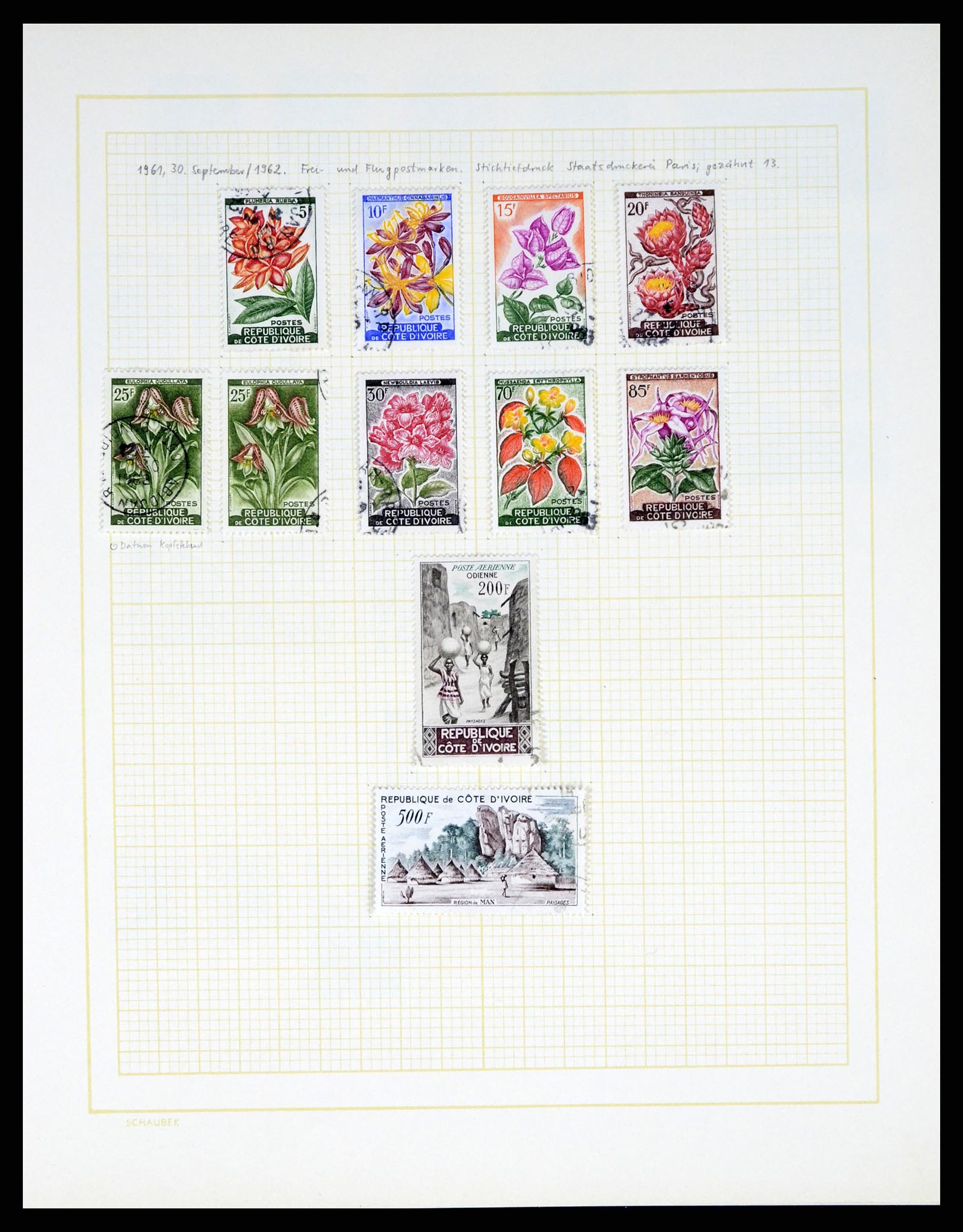 37590 287 - Postzegelverzameling 37590 Franse Kolonien 1849-1975.