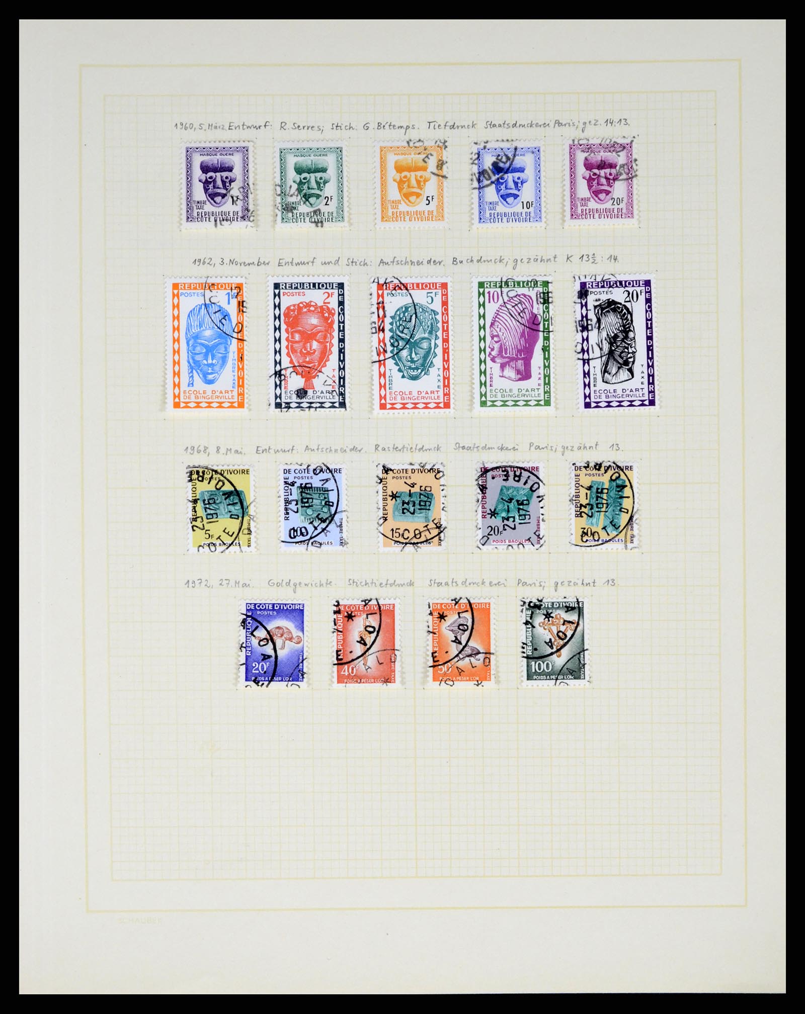 37590 291 - Postzegelverzameling 37590 Franse Kolonien 1849-1975.