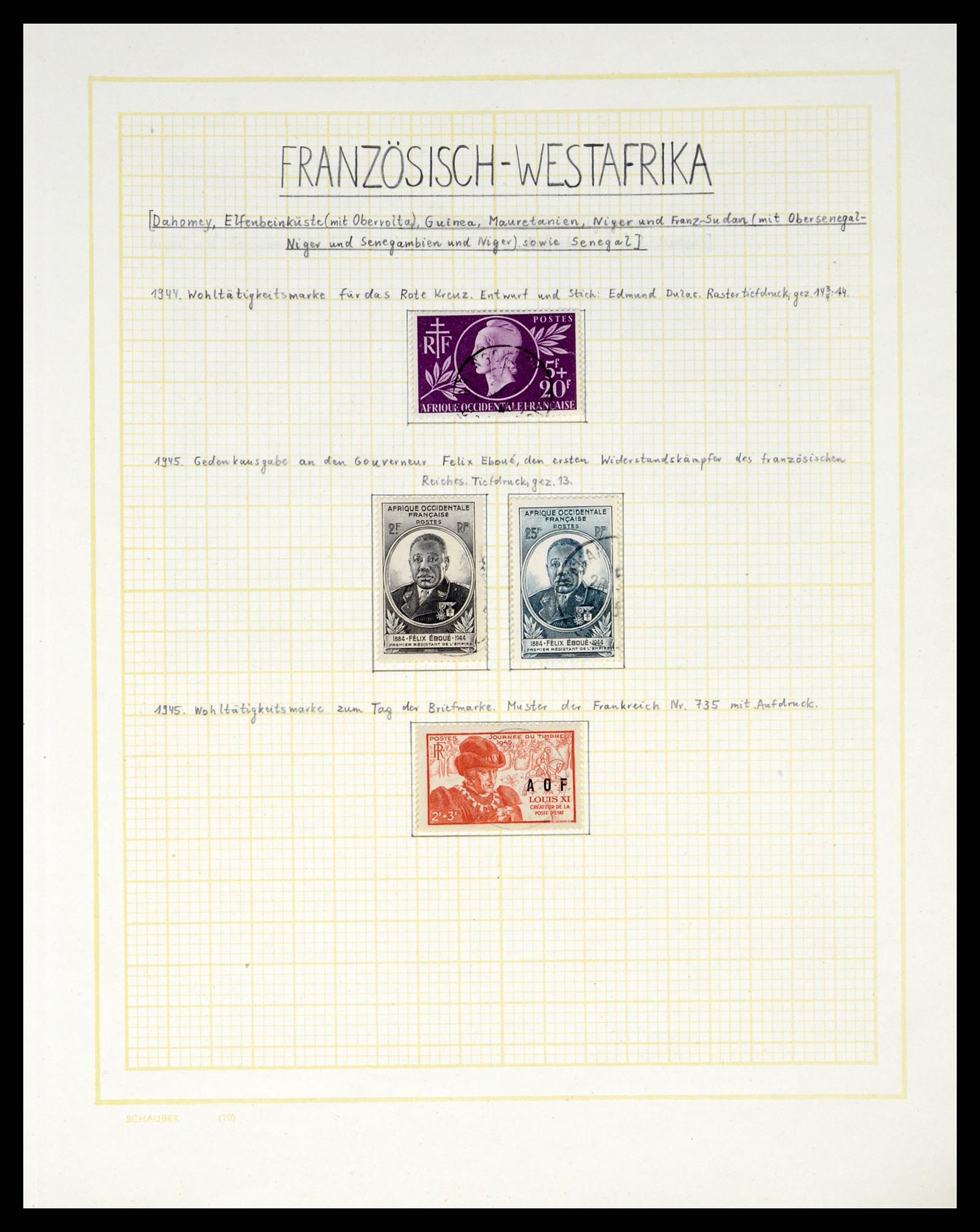 37590 292 - Postzegelverzameling 37590 Franse Kolonien 1849-1975.