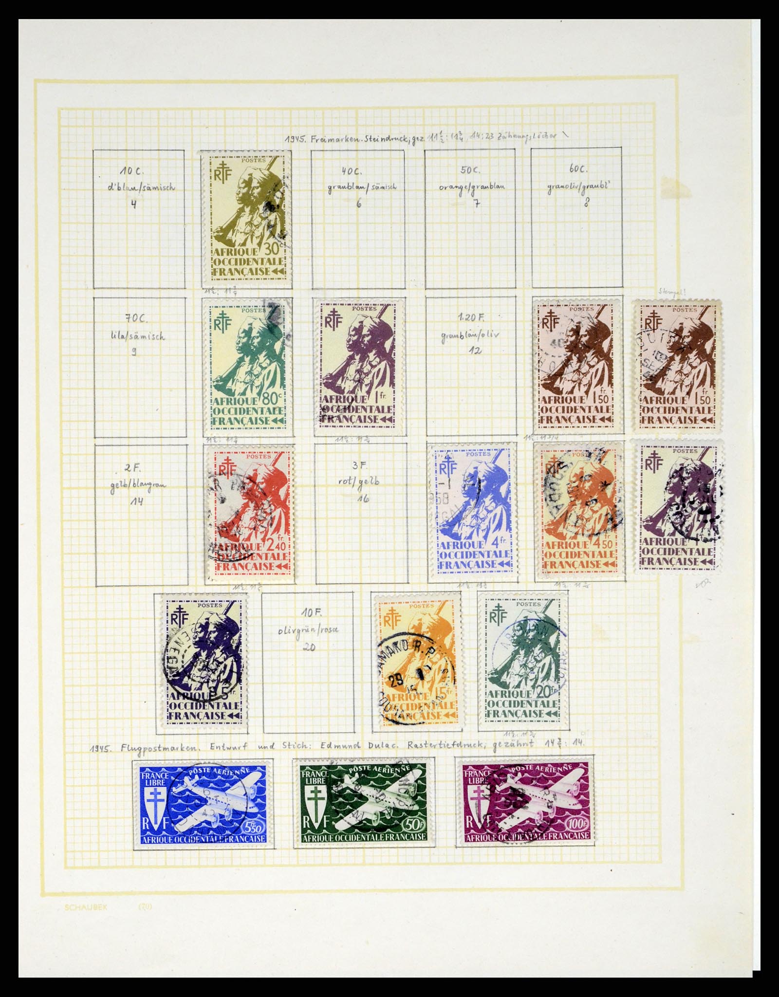 37590 294 - Postzegelverzameling 37590 Franse Kolonien 1849-1975.