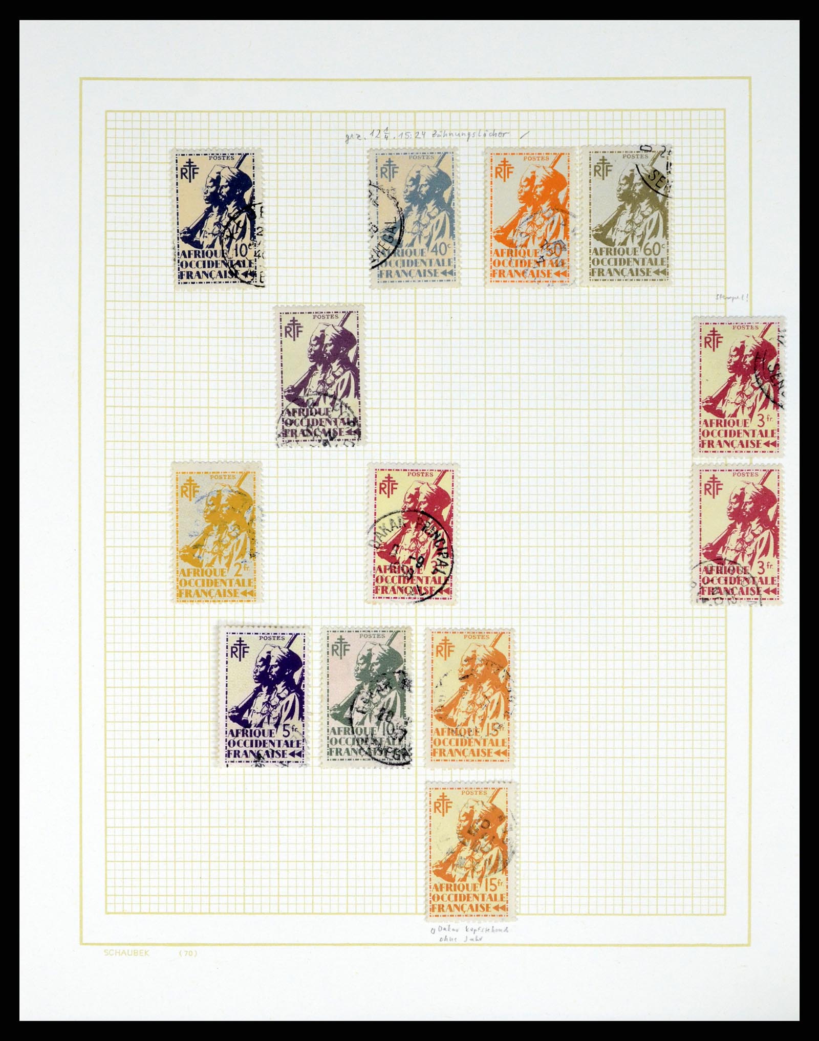 37590 295 - Postzegelverzameling 37590 Franse Kolonien 1849-1975.
