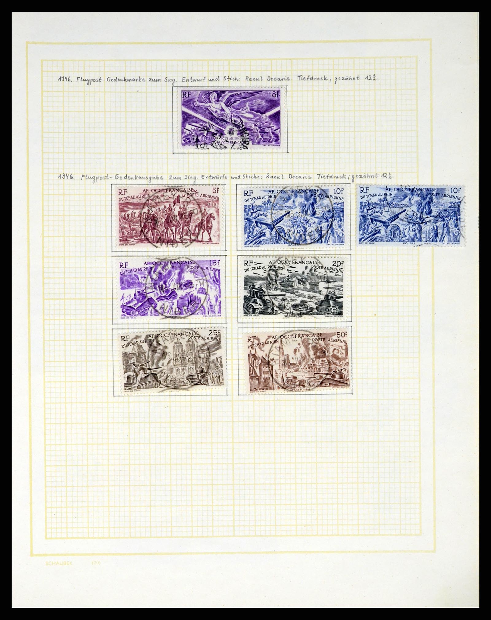 37590 296 - Postzegelverzameling 37590 Franse Kolonien 1849-1975.