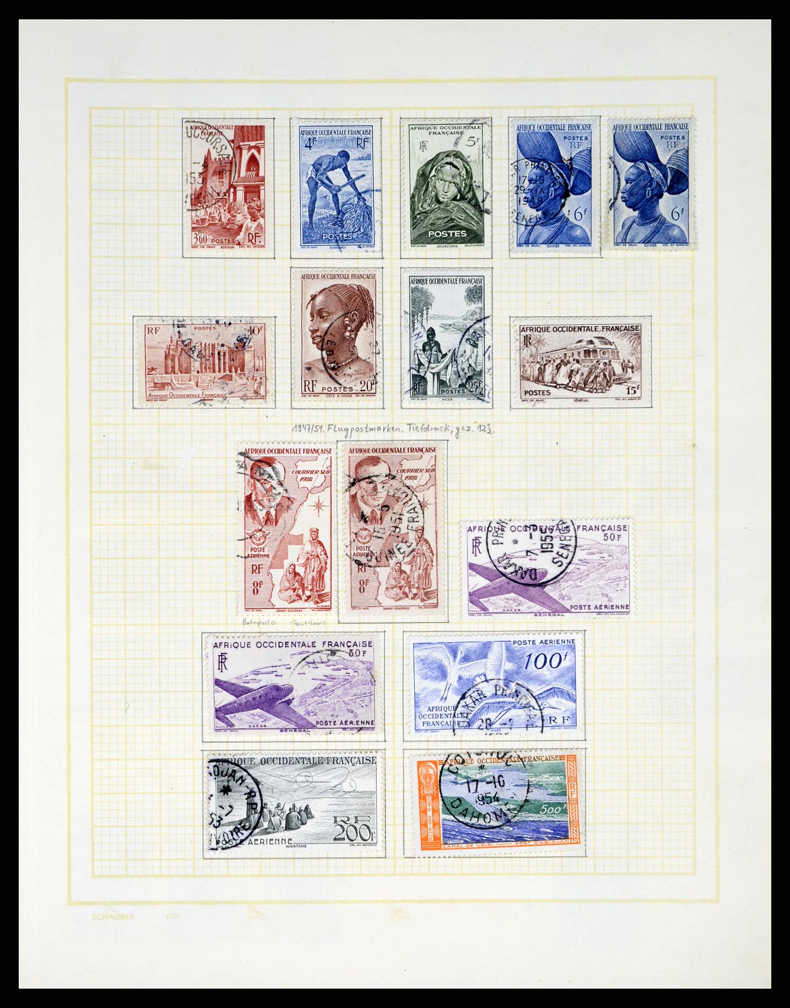 37590 298 - Postzegelverzameling 37590 Franse Kolonien 1849-1975.