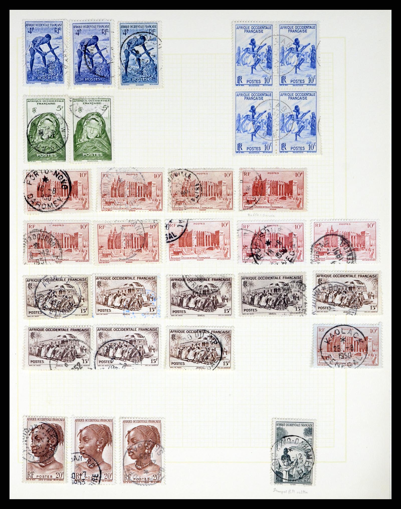 37590 299 - Postzegelverzameling 37590 Franse Kolonien 1849-1975.