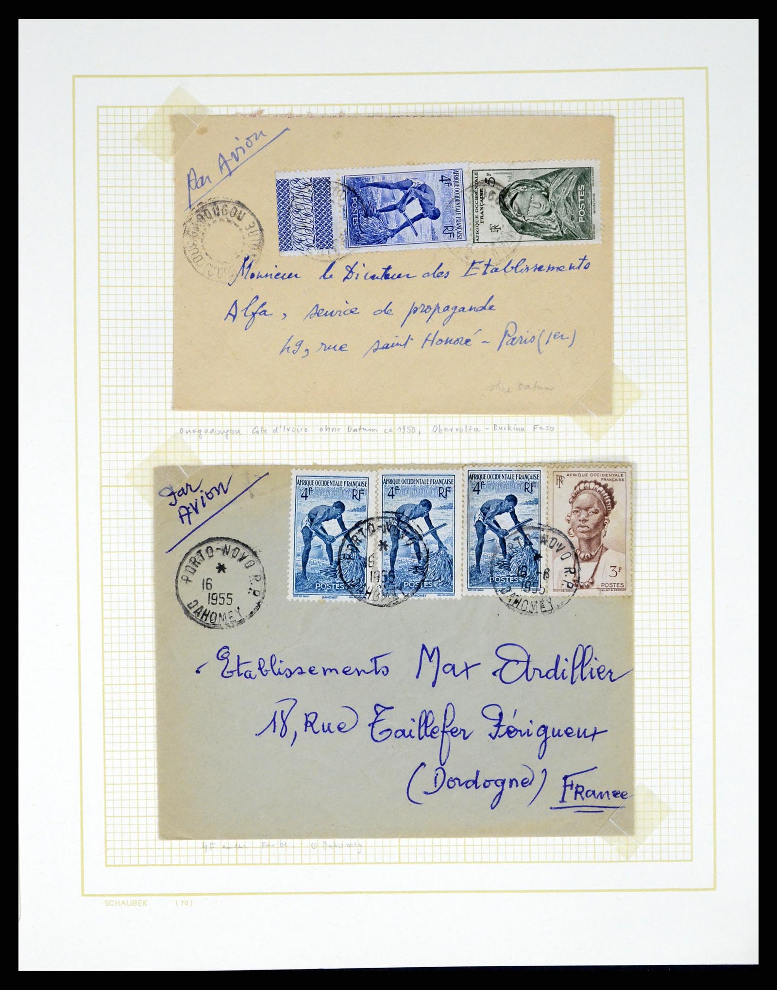 37590 300 - Postzegelverzameling 37590 Franse Kolonien 1849-1975.