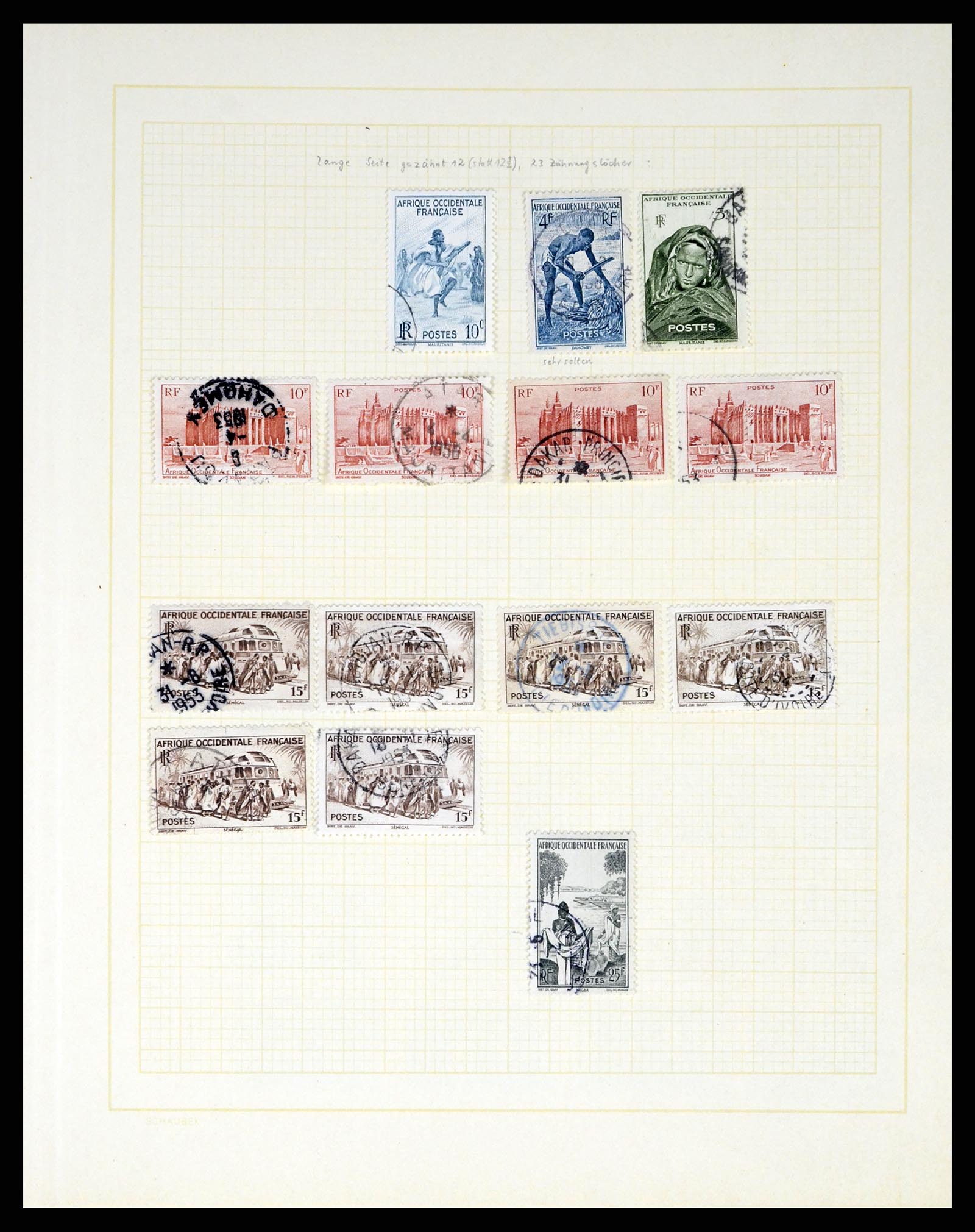 37590 301 - Postzegelverzameling 37590 Franse Kolonien 1849-1975.