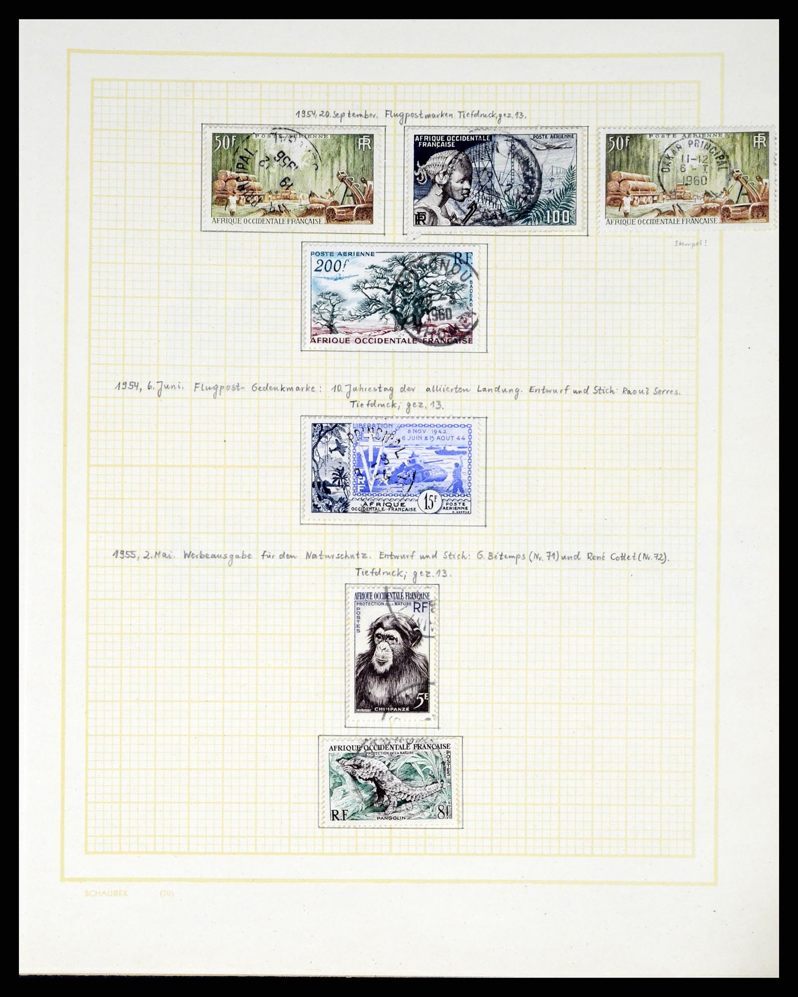 37590 303 - Postzegelverzameling 37590 Franse Kolonien 1849-1975.