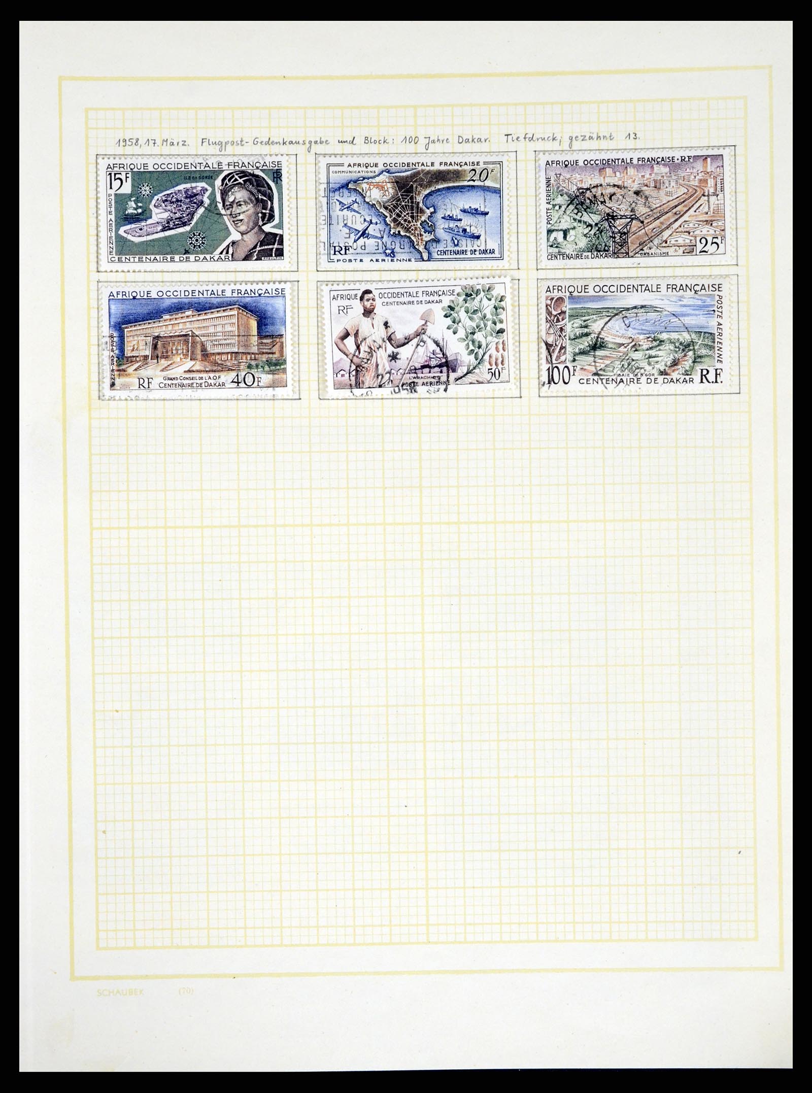 37590 306 - Postzegelverzameling 37590 Franse Kolonien 1849-1975.