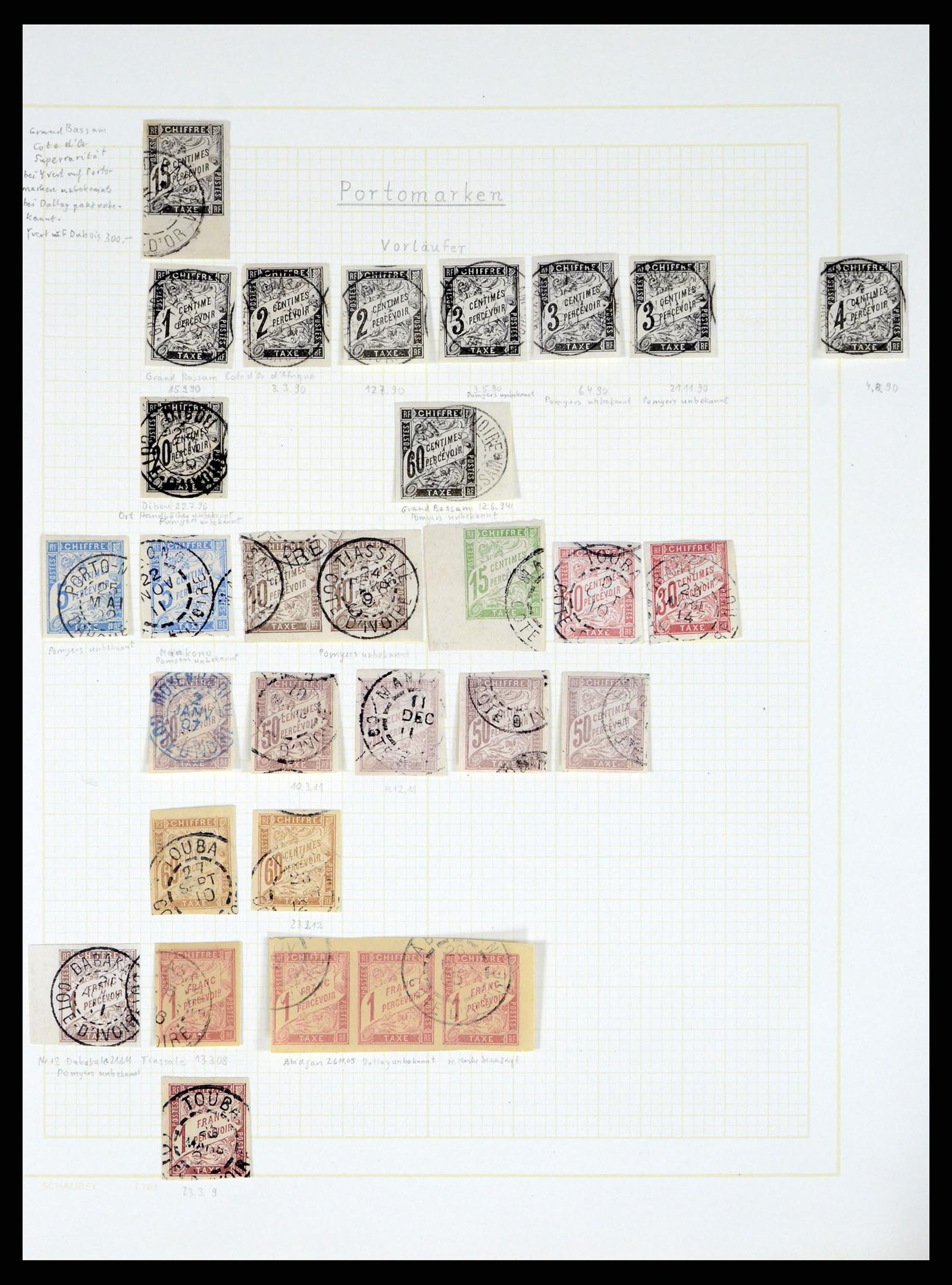 37590 310 - Postzegelverzameling 37590 Franse Kolonien 1849-1975.