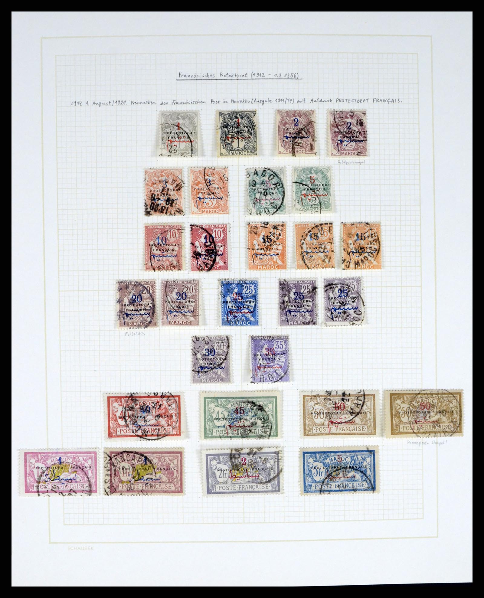 37590 311 - Postzegelverzameling 37590 Franse Kolonien 1849-1975.