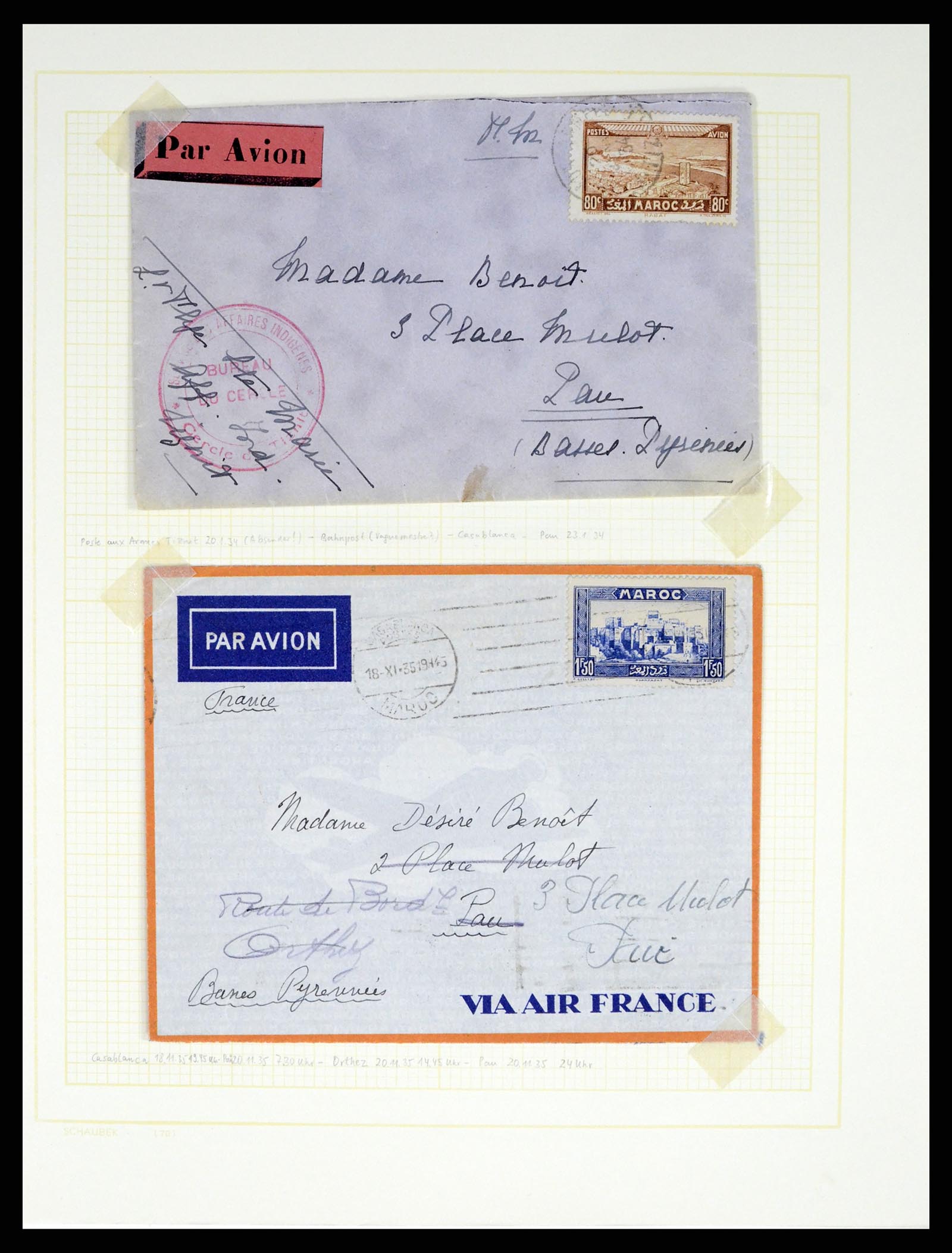 37590 322 - Postzegelverzameling 37590 Franse Kolonien 1849-1975.