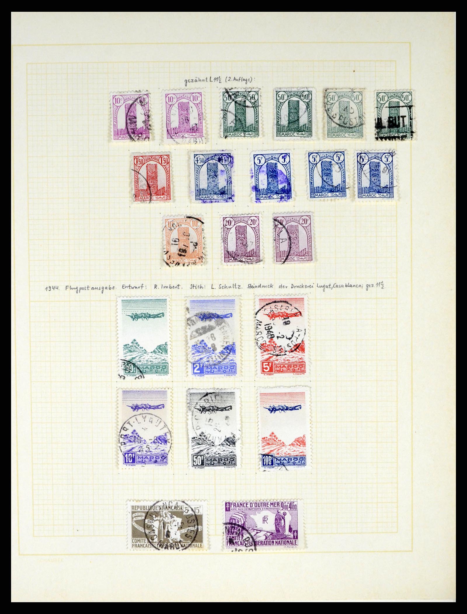 37590 332 - Postzegelverzameling 37590 Franse Kolonien 1849-1975.