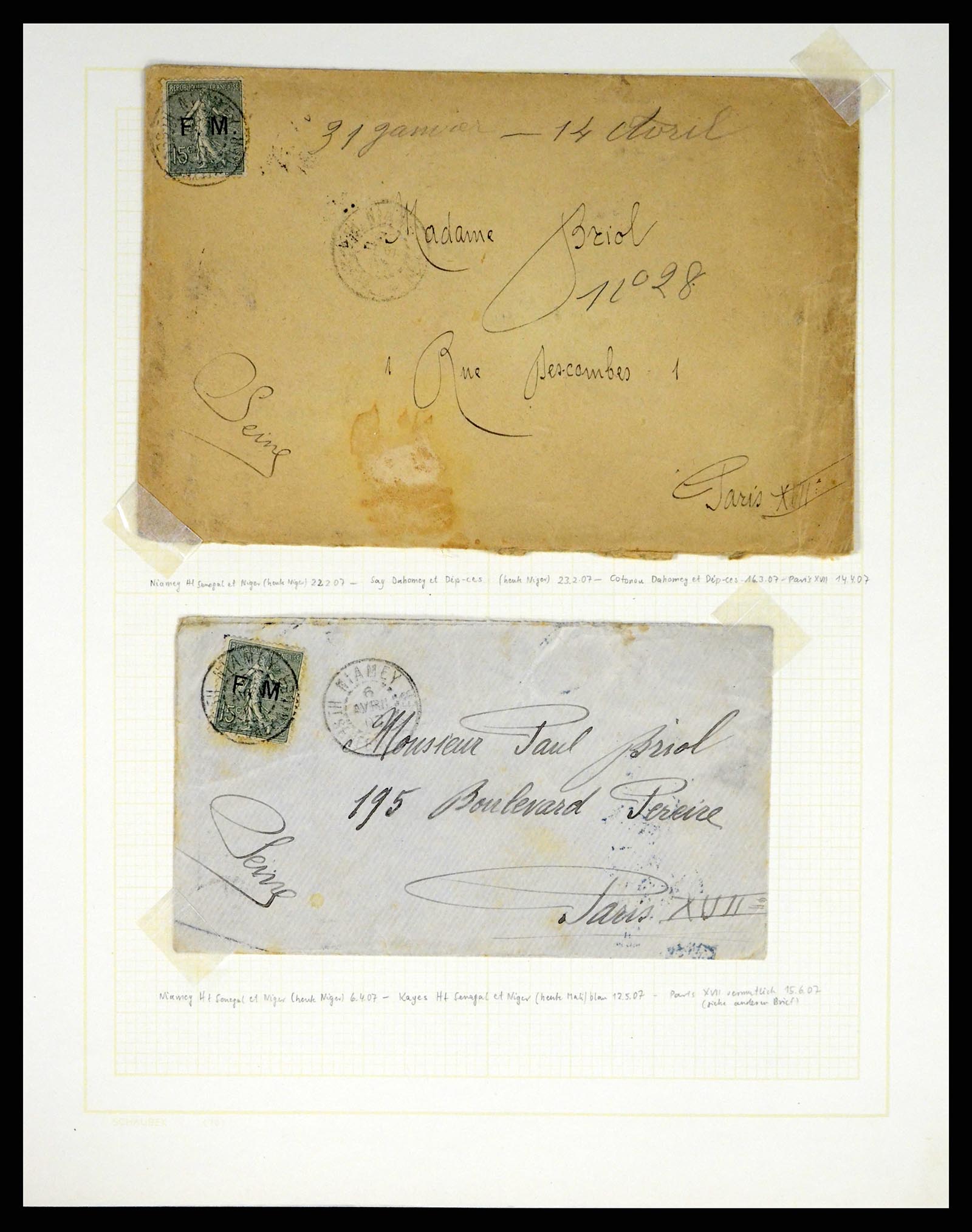 37590 405 - Postzegelverzameling 37590 Franse Kolonien 1849-1975.