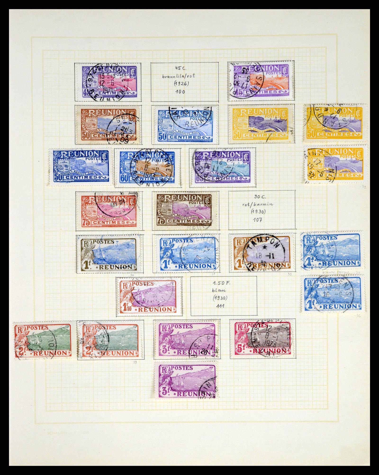 37590 422 - Postzegelverzameling 37590 Franse Kolonien 1849-1975.