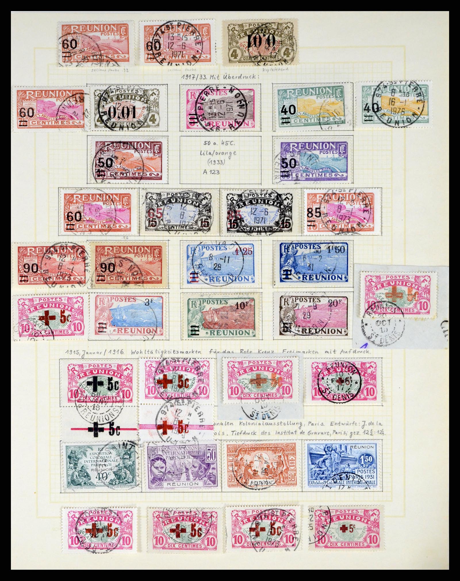 37590 423 - Postzegelverzameling 37590 Franse Kolonien 1849-1975.