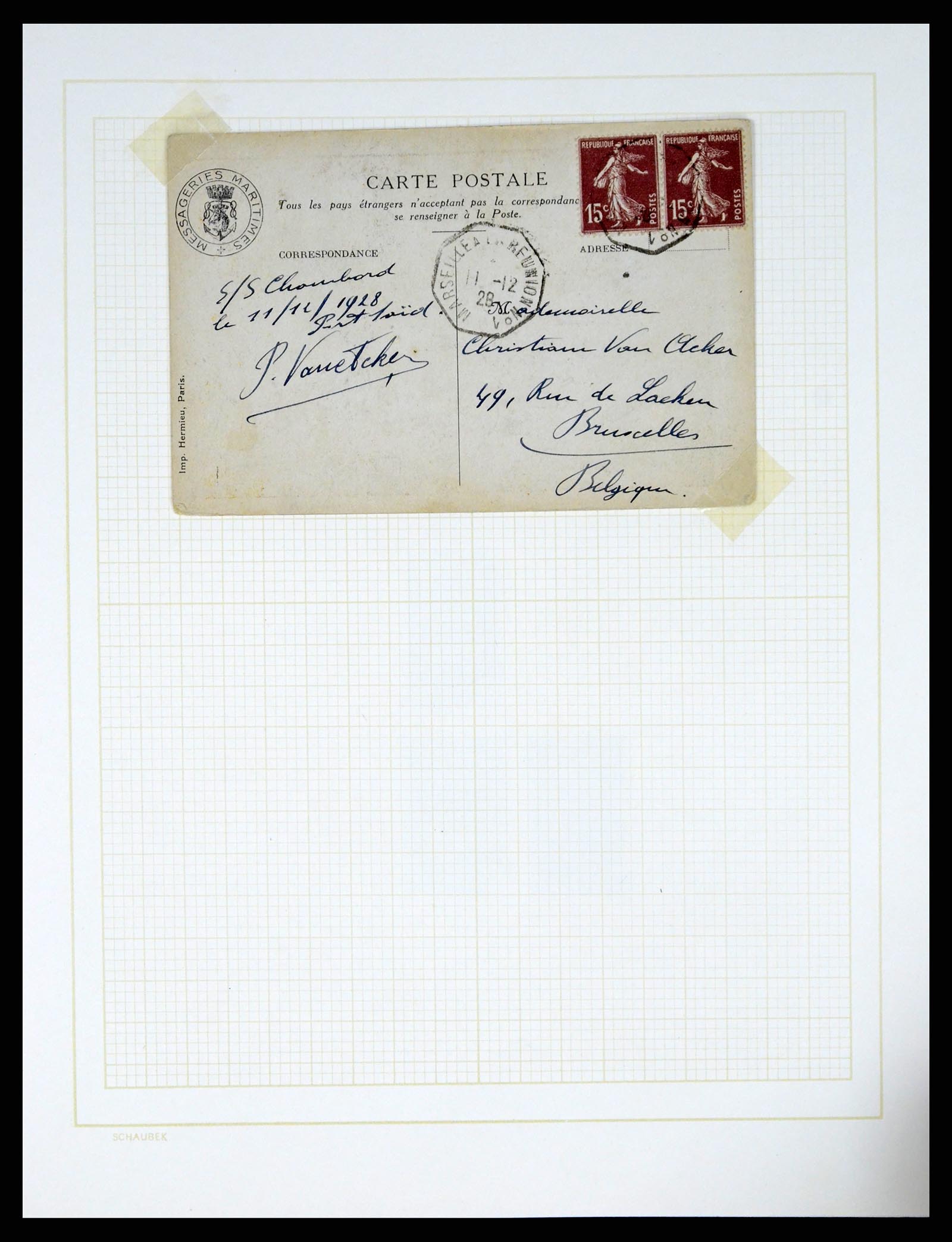 37590 424 - Postzegelverzameling 37590 Franse Kolonien 1849-1975.