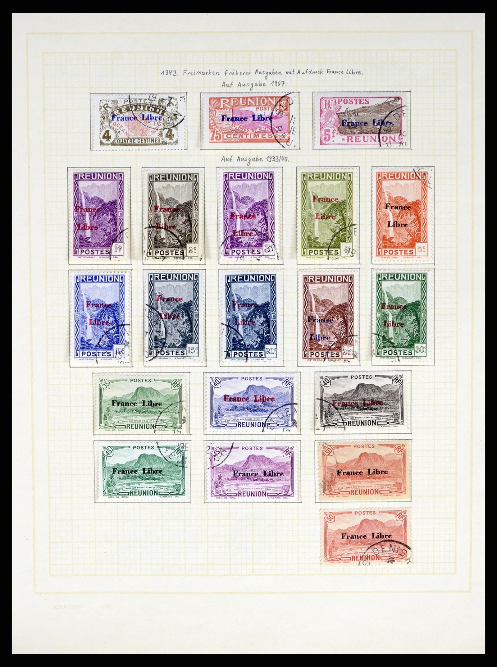 37590 433 - Postzegelverzameling 37590 Franse Kolonien 1849-1975.