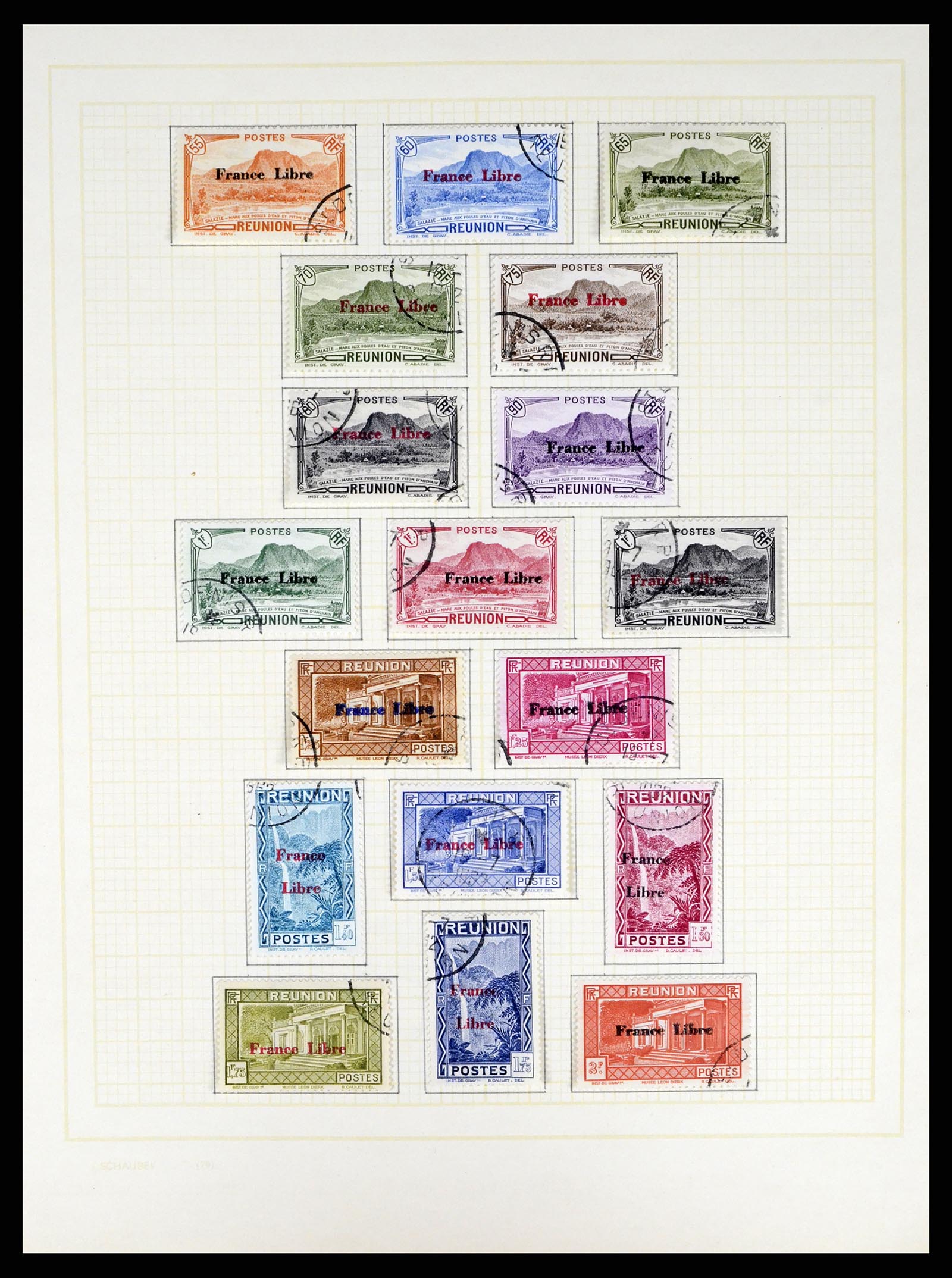37590 434 - Postzegelverzameling 37590 Franse Kolonien 1849-1975.