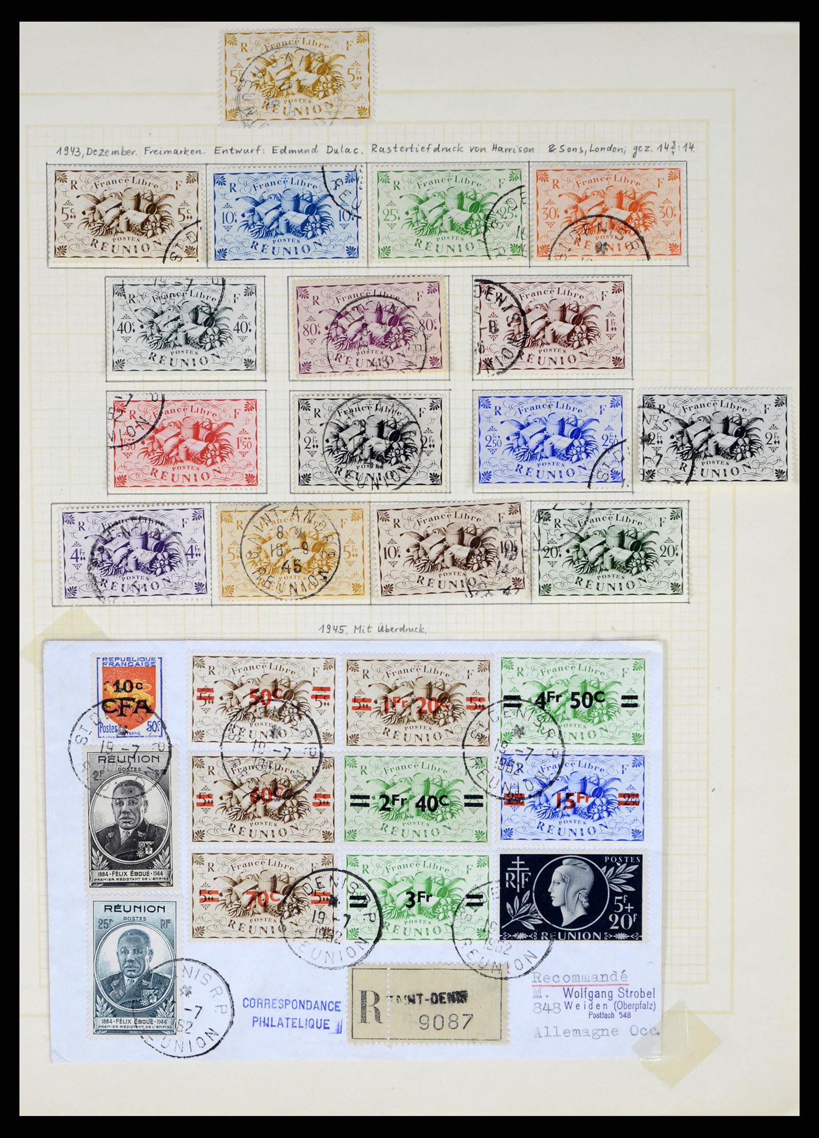37590 436 - Postzegelverzameling 37590 Franse Kolonien 1849-1975.